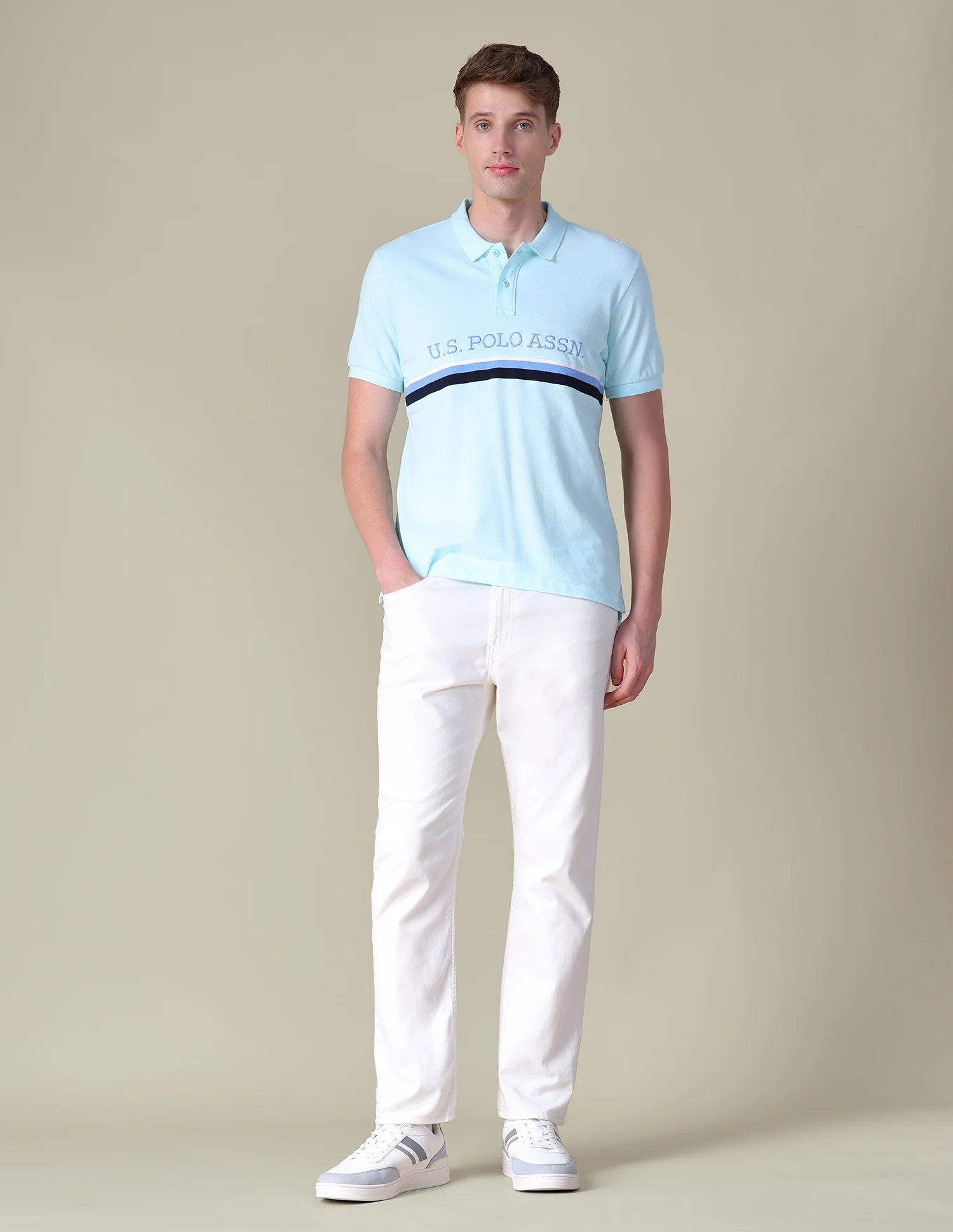Brand Embroidered Regular Fit Polo Shirt - Image 3