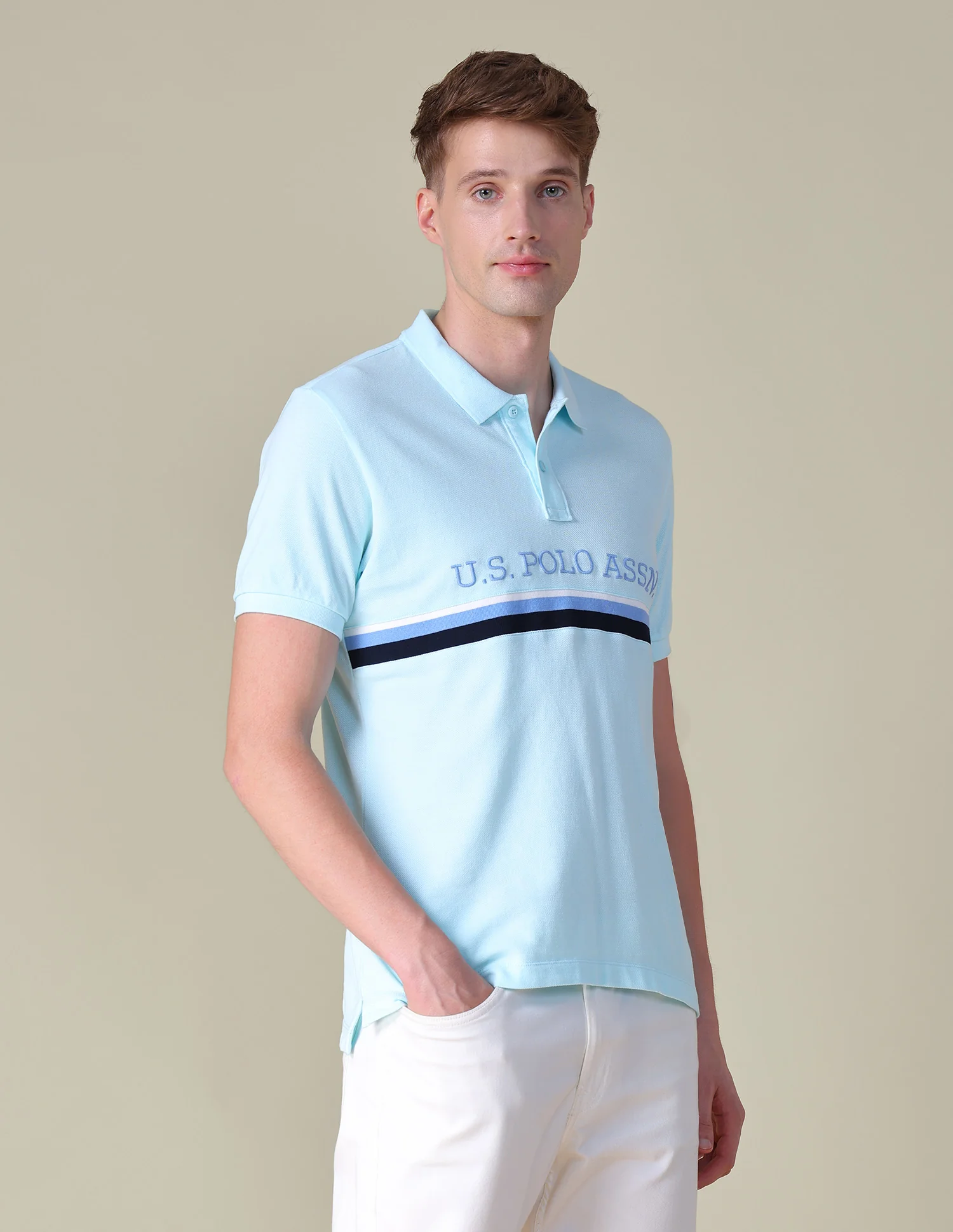 Brand Embroidered Regular Fit Polo Shirt - Image 4
