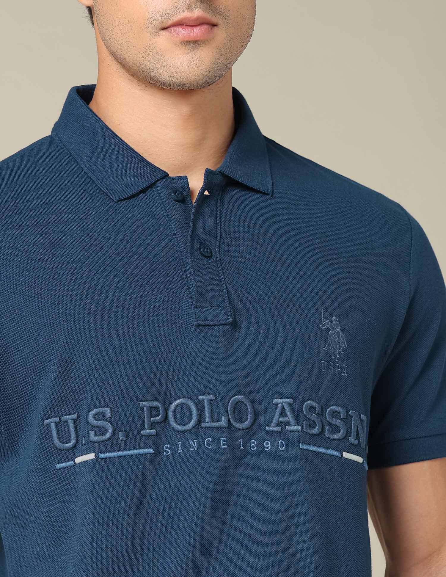 Brand Embroidered Regular Fit Polo Shirt - Image 7