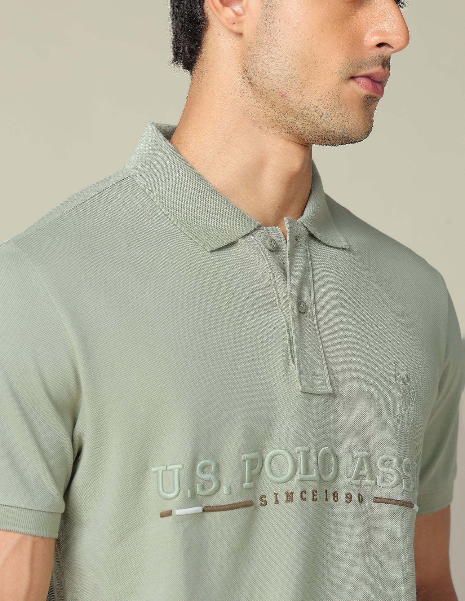 Brand Embroidered Regular Fit Polo Shirt - Image 7