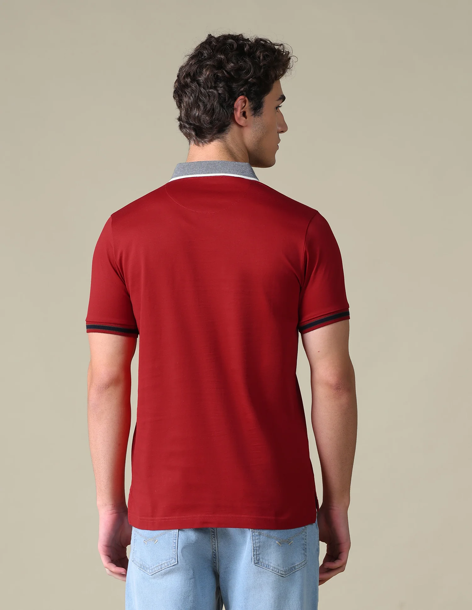 Brand Embroidered Regular Fit Polo Shirt - Image 5