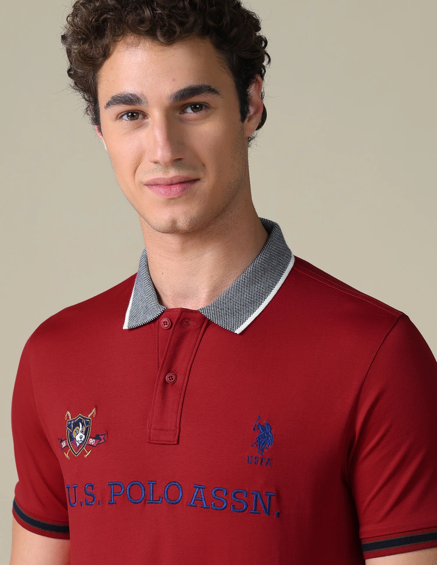 Brand Embroidered Regular Fit Polo Shirt - Image 7