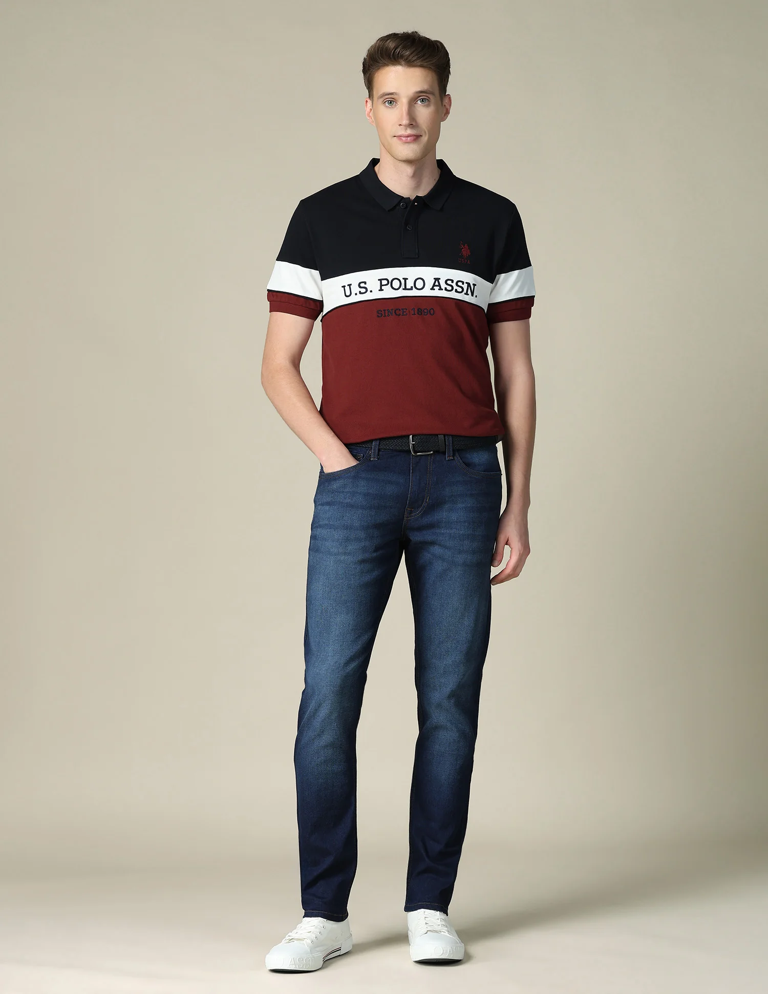 Brand Embroidered Regular Fit Polo Shirt - Image 3