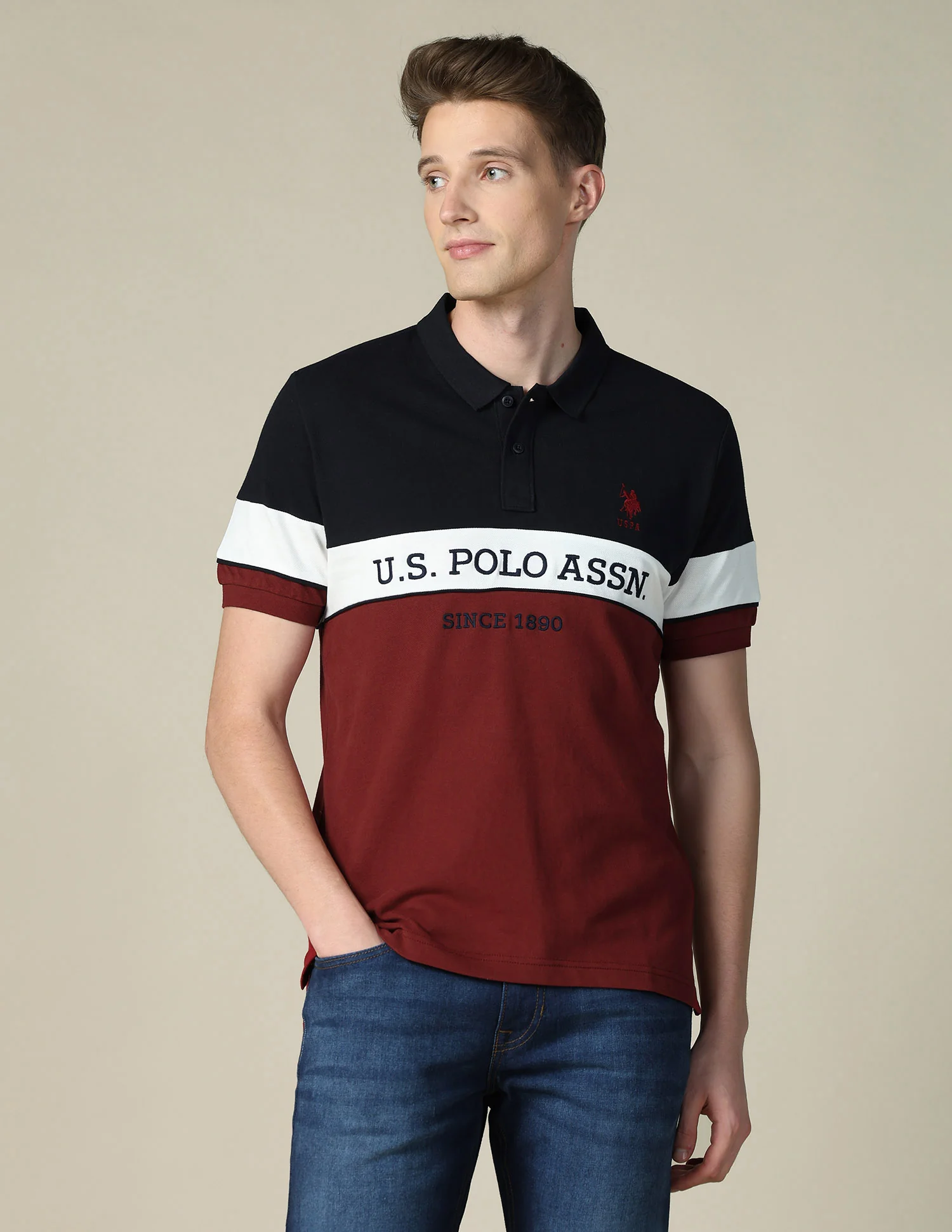 Brand Embroidered Regular Fit Polo Shirt - Image 6