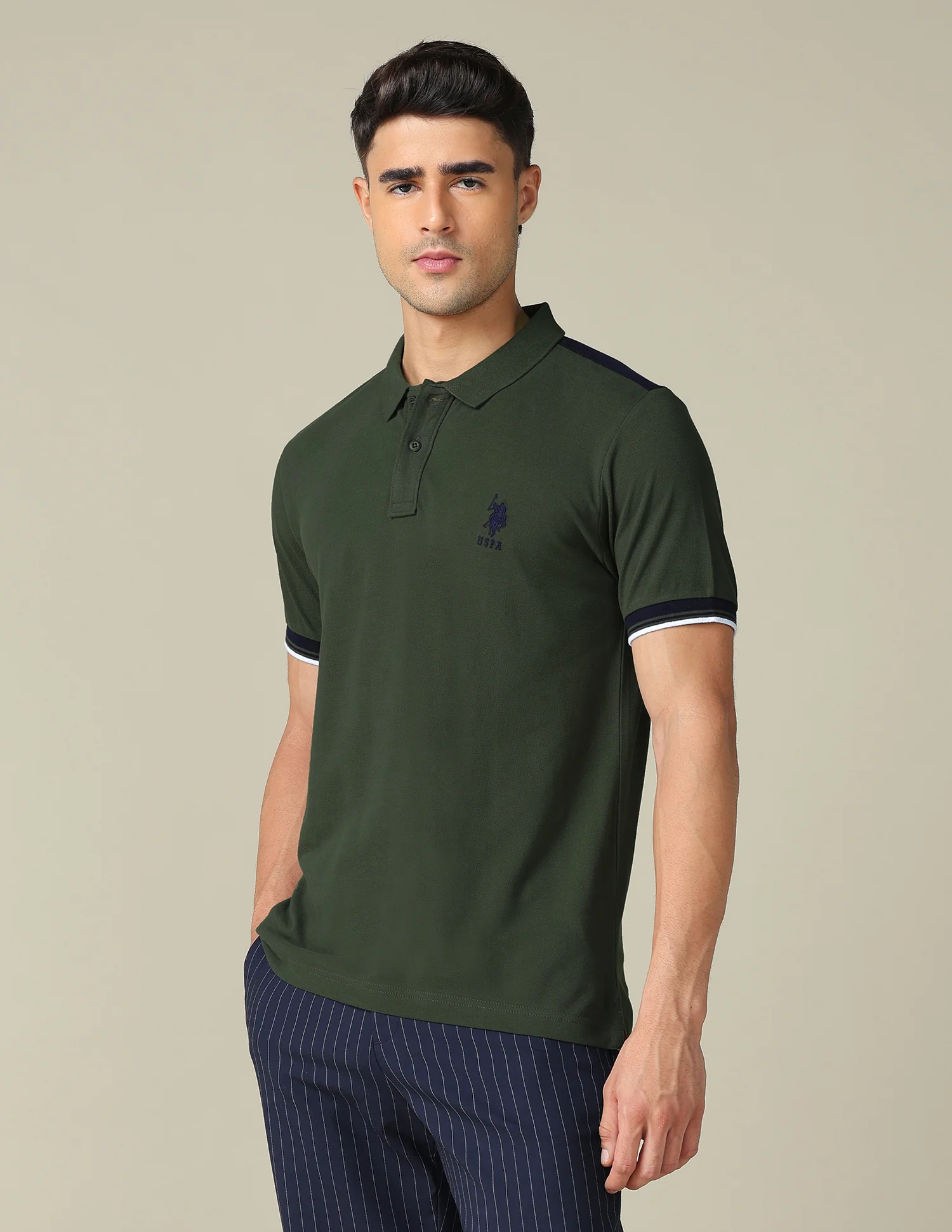 Brand Embroidered Regular Fit Polo Shirt - Image 4