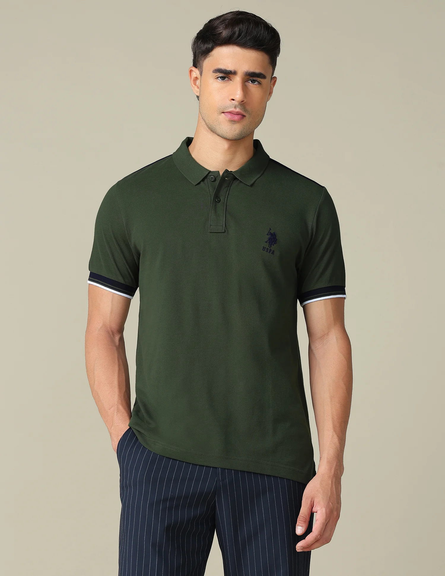 Brand Embroidered Regular Fit Polo Shirt - Image 6