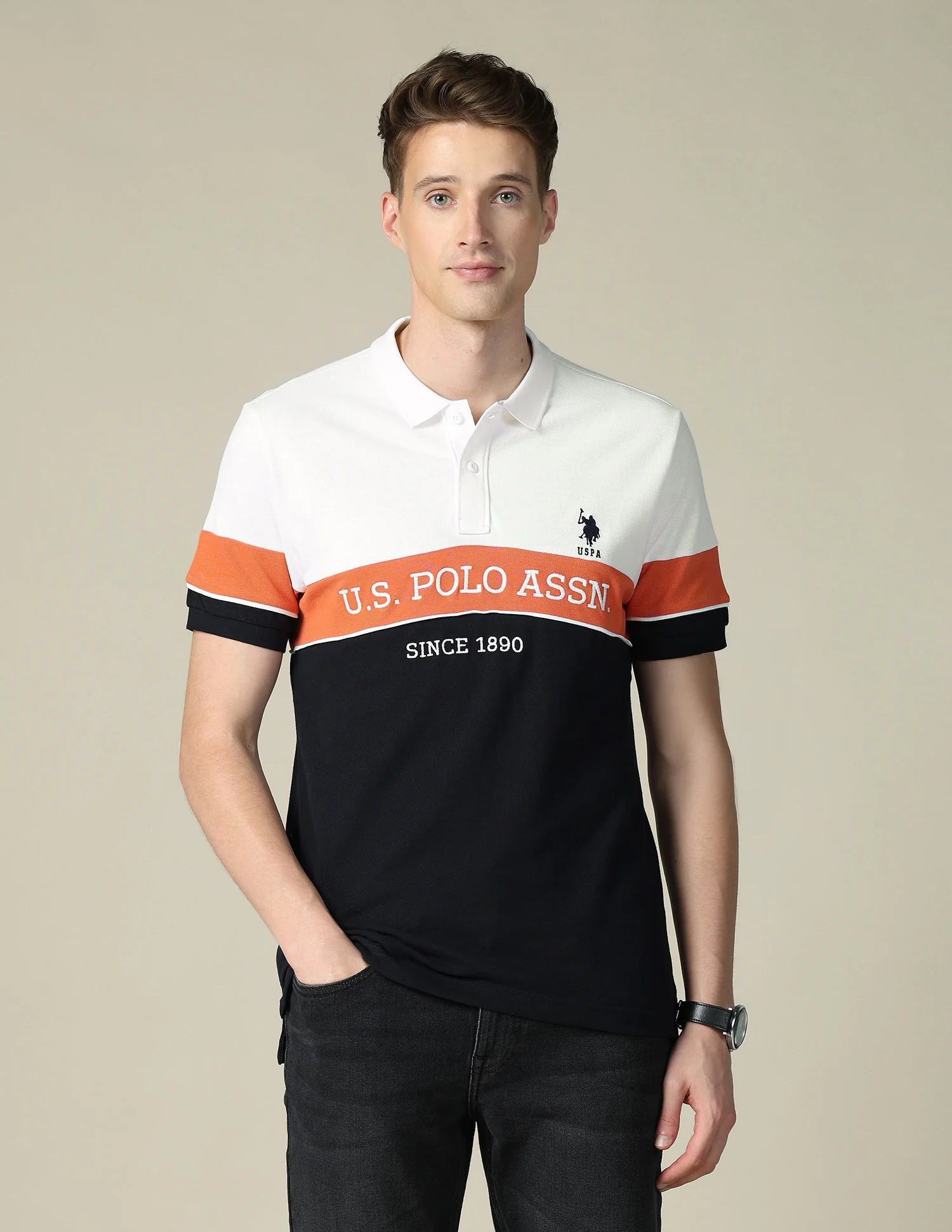 Brand Embroidered Regular Fit Polo Shirt - Image 6