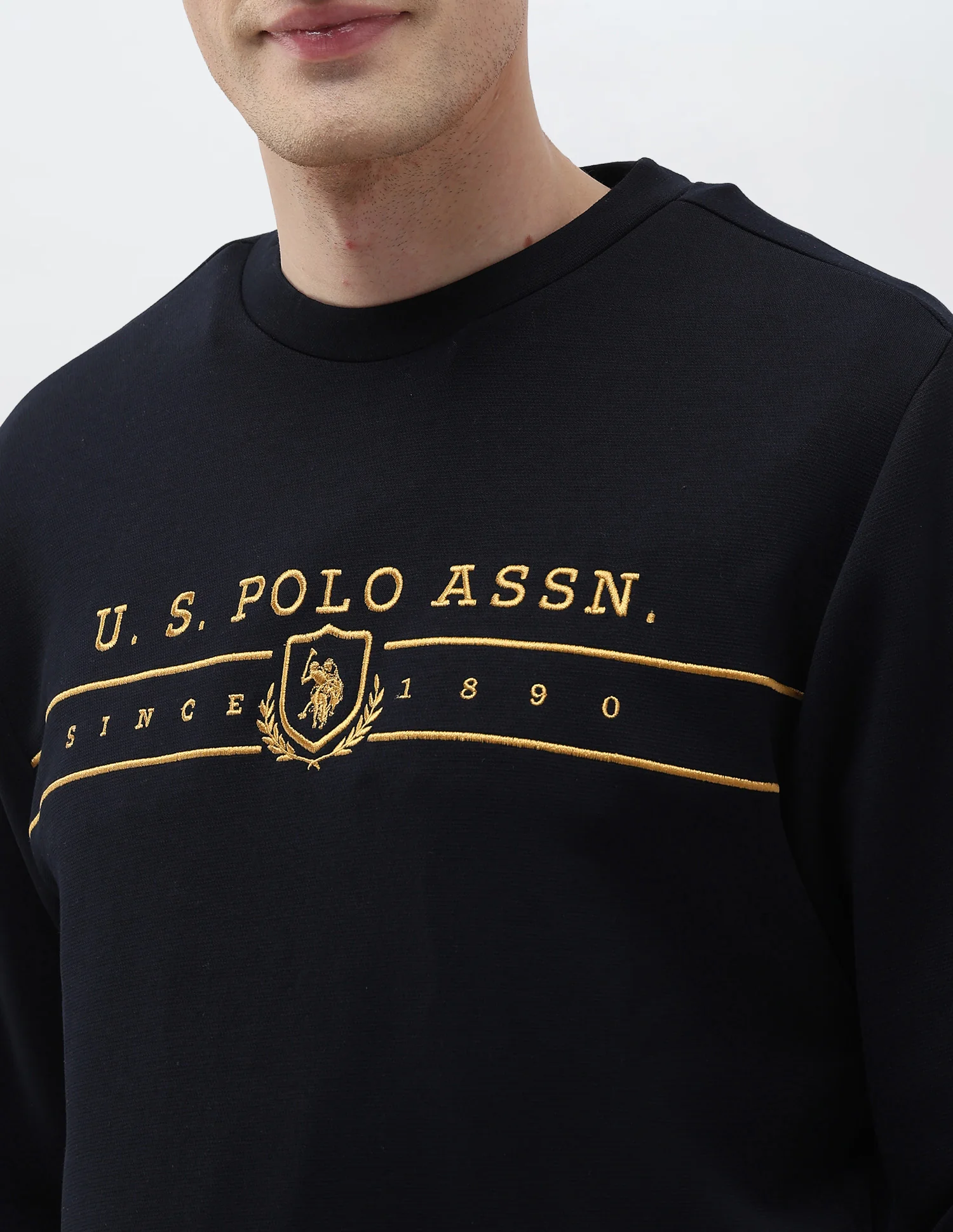 Brand Embroidered Regular Fit Sweatshirt - Image 7