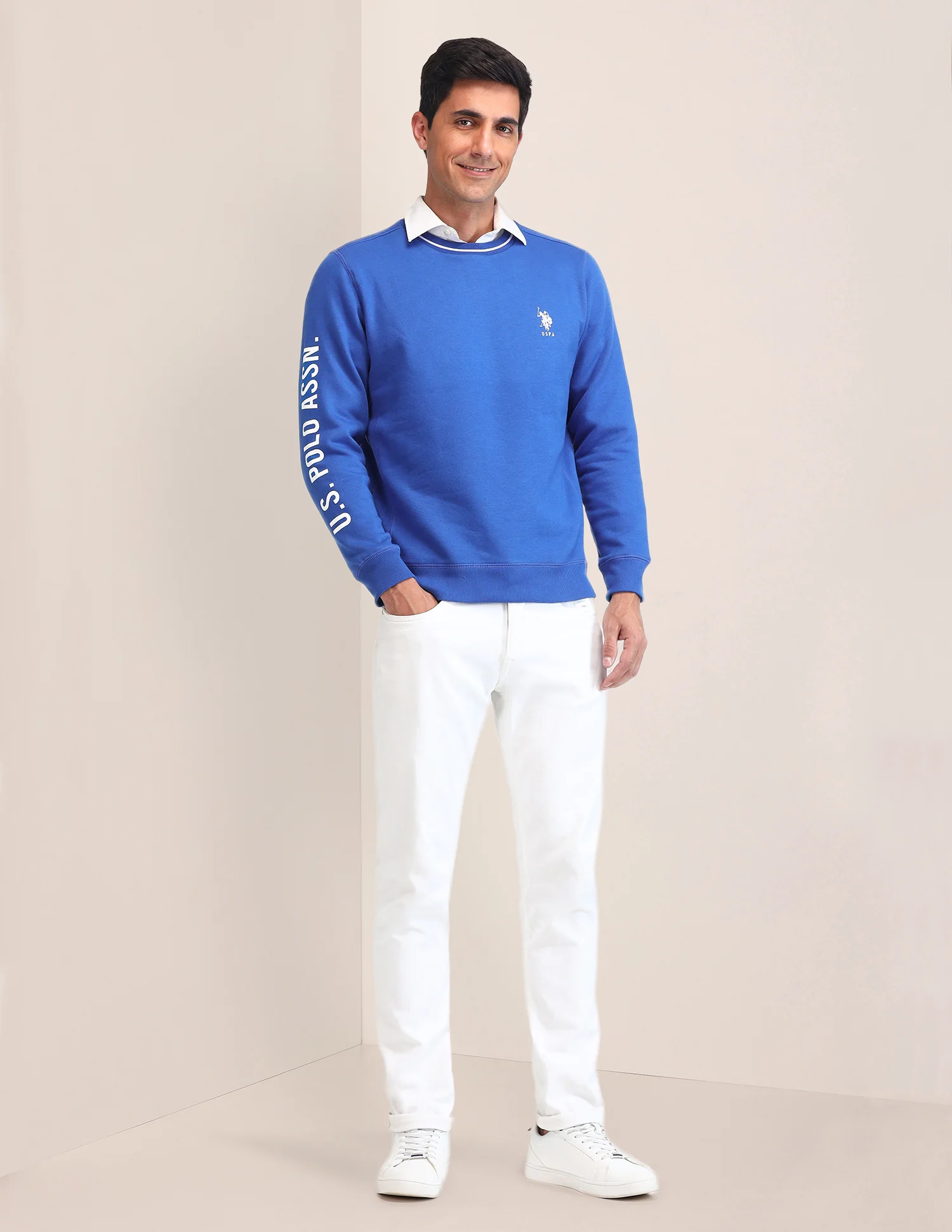 Brand Embroidered Regular Fit Sweatshirt - Image 3