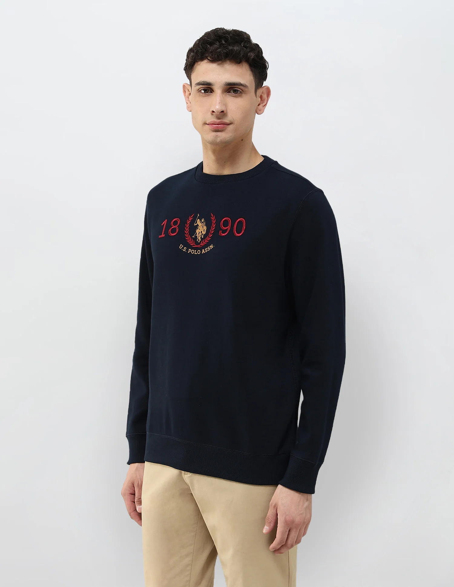Brand Embroidered Regular Fit Sweatshirt - Image 4