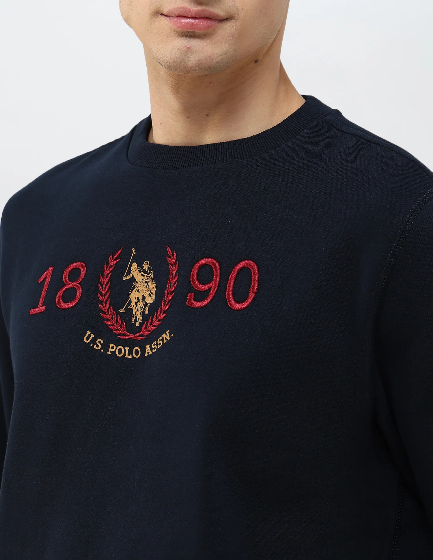 Brand Embroidered Regular Fit Sweatshirt - Image 7
