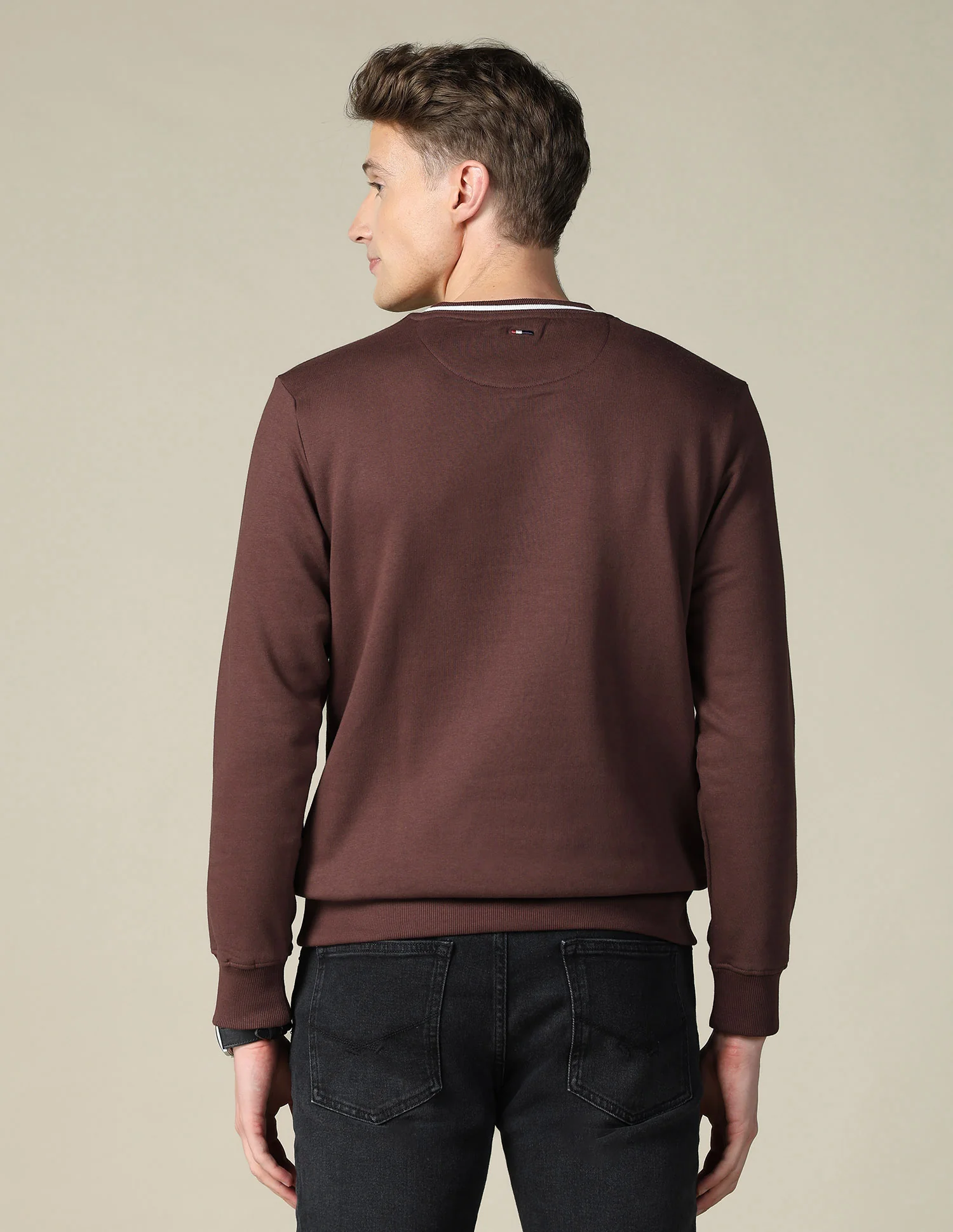 Brand Embroidered Regular Fit Sweatshirt - Image 5