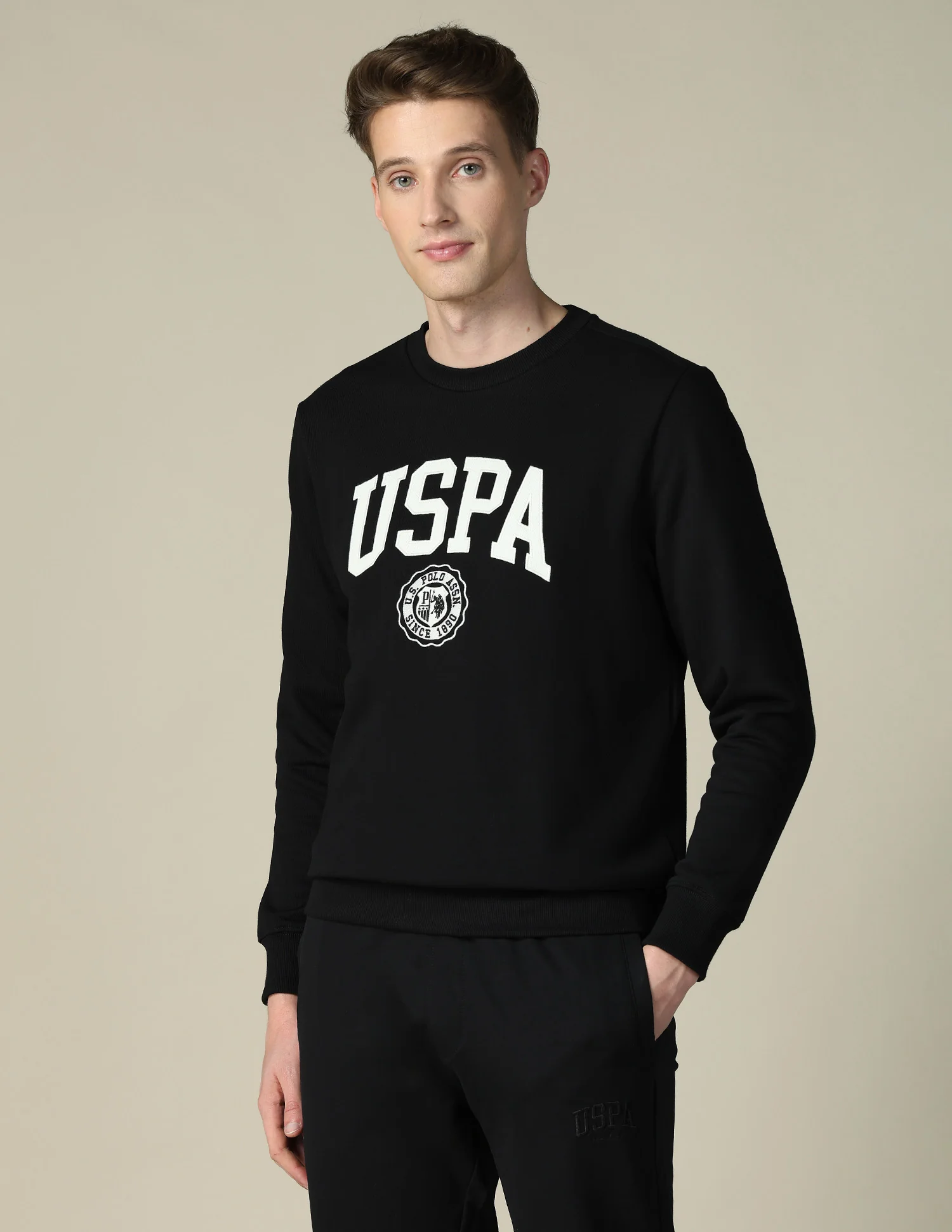Brand Embroidered Regular Fit Sweatshirt - Image 4