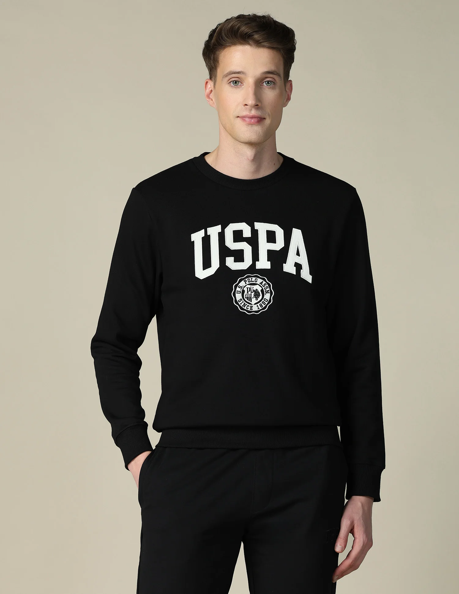 Brand Embroidered Regular Fit Sweatshirt - Image 6