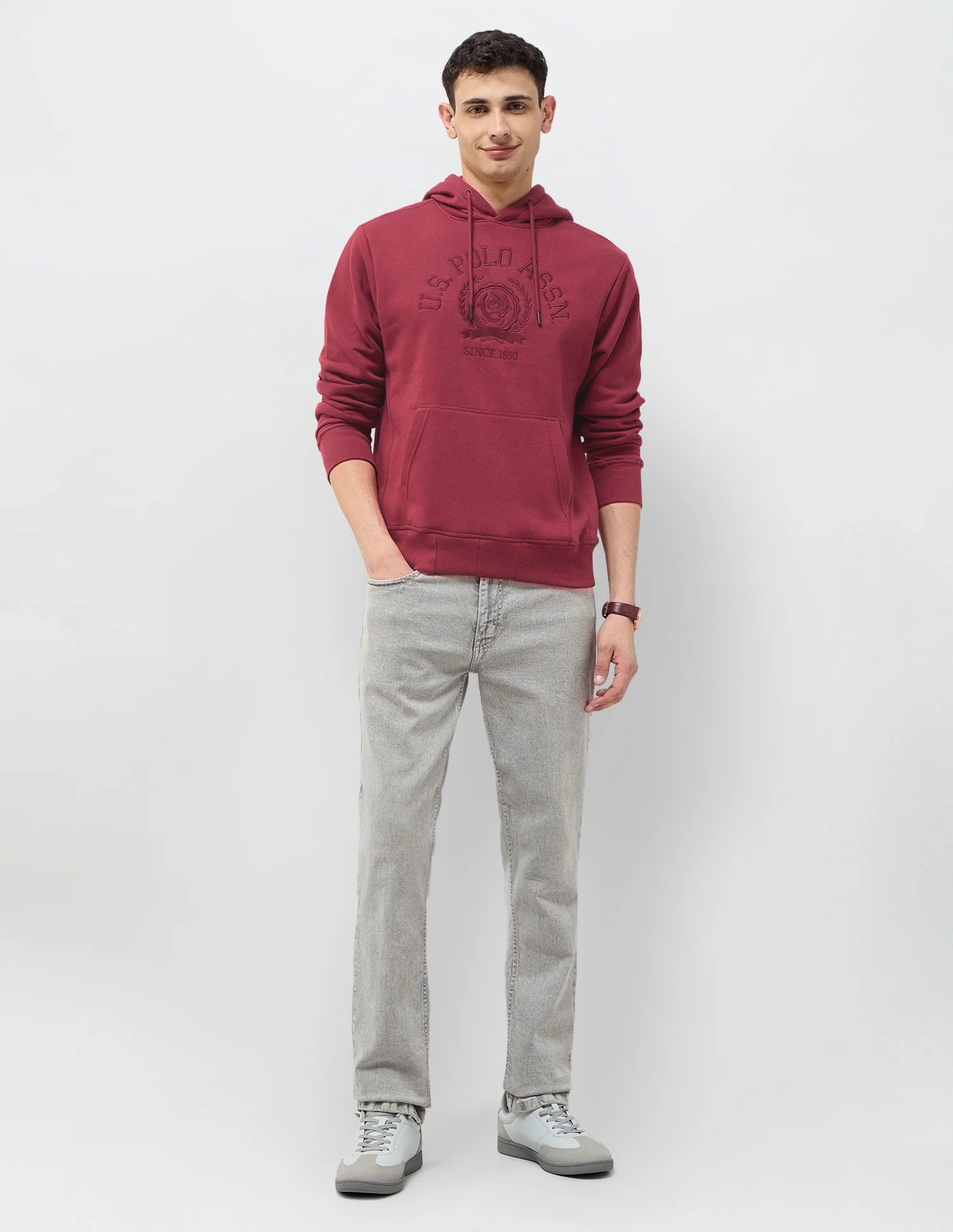 Brand Embroidered Regular Fit Sweatshirt - Image 3
