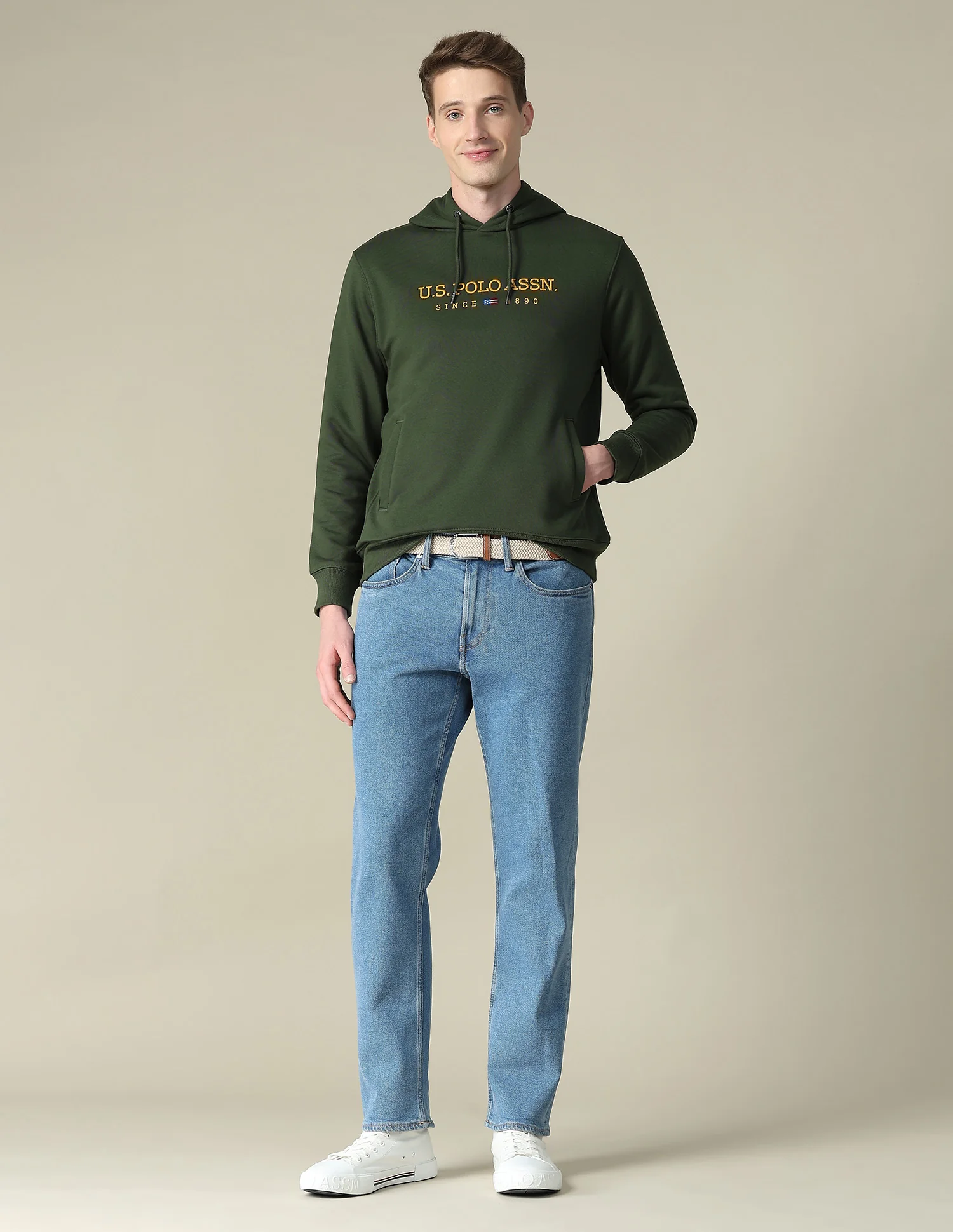 Brand Embroidered Regular Fit Sweatshirt - Image 3