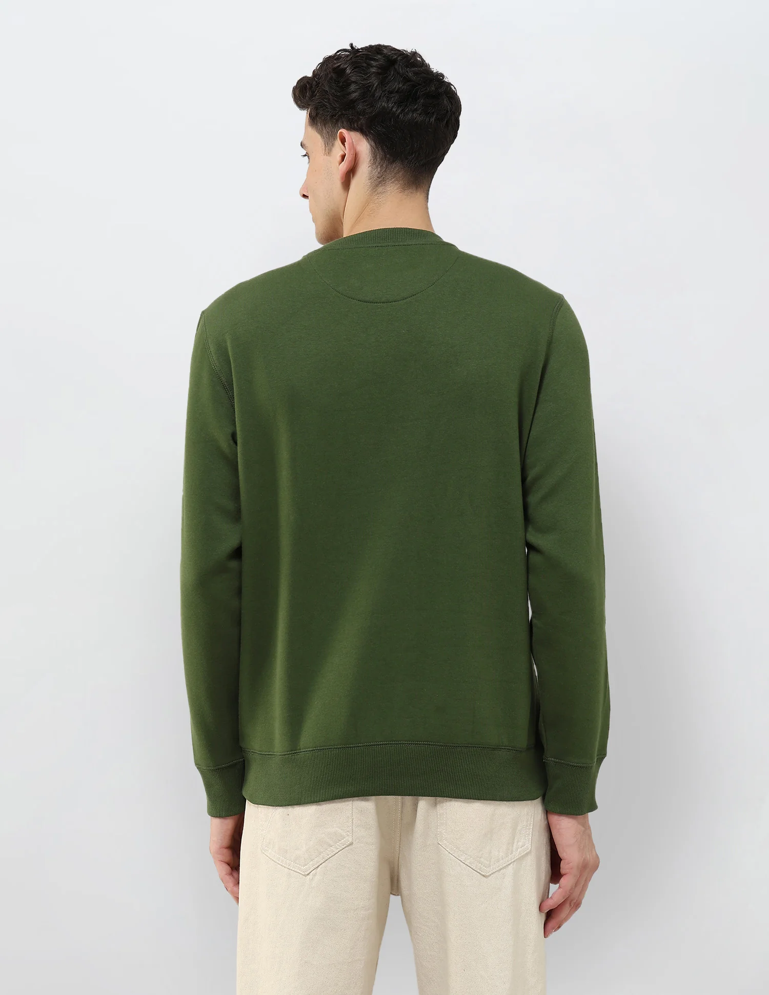 Brand Embroidered Regular Fit Sweatshirt - Image 5