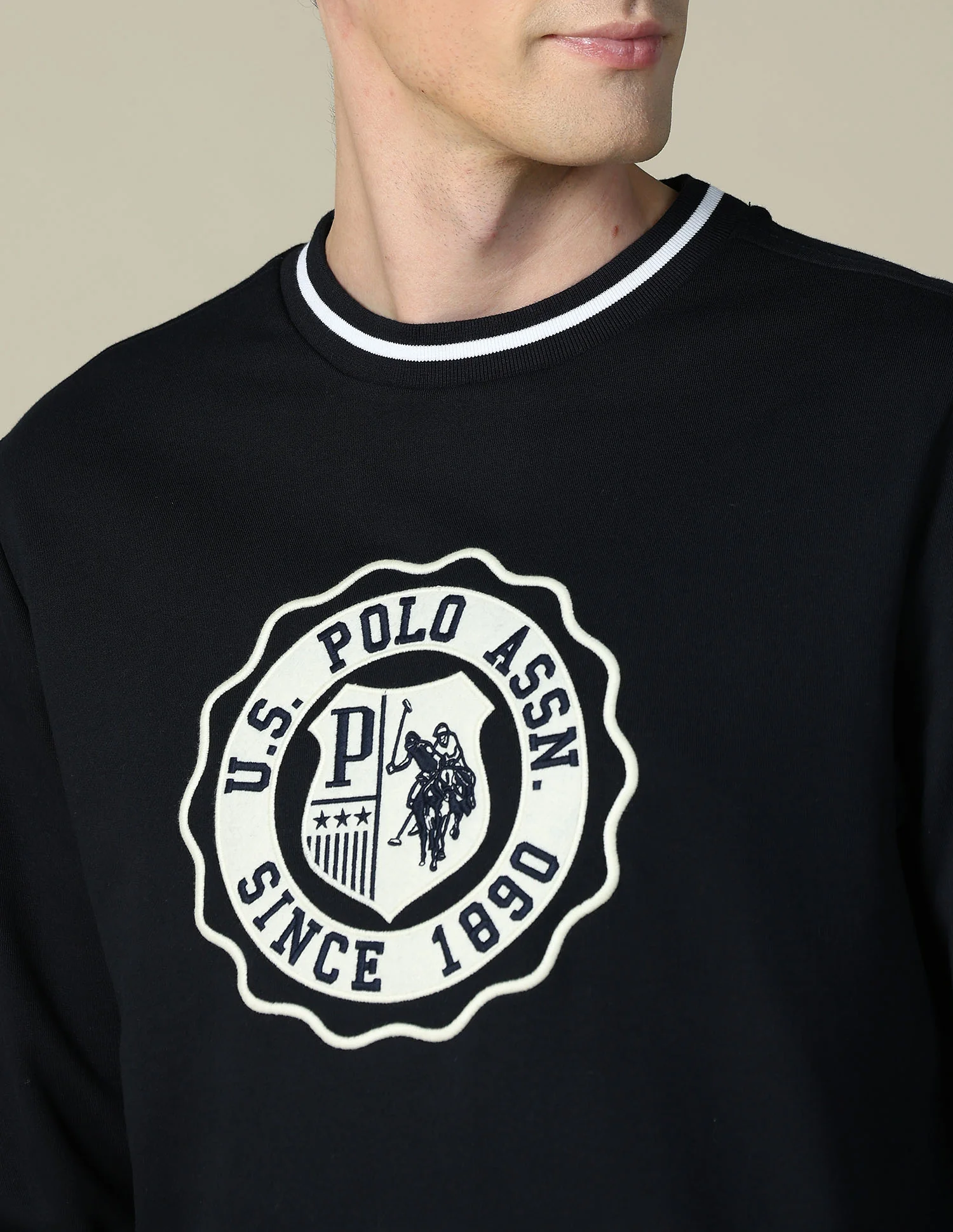 Brand Embroidered Regular Fit Sweatshirt - Image 7