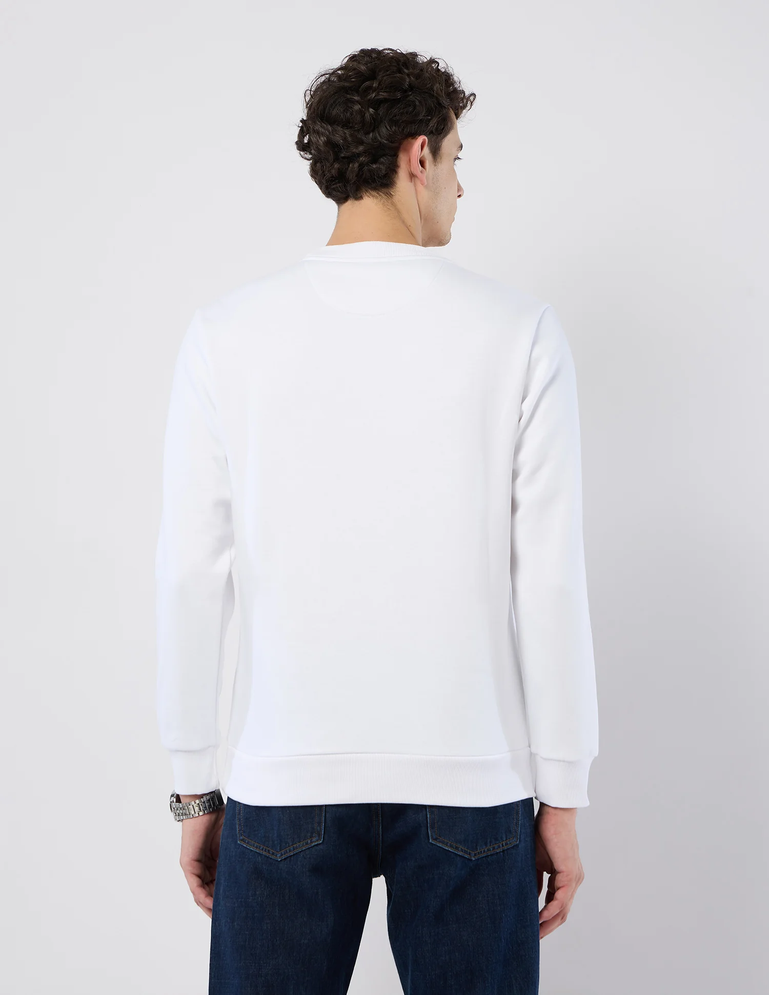 Brand Embroidered Regular Fit Sweatshirt - Image 5