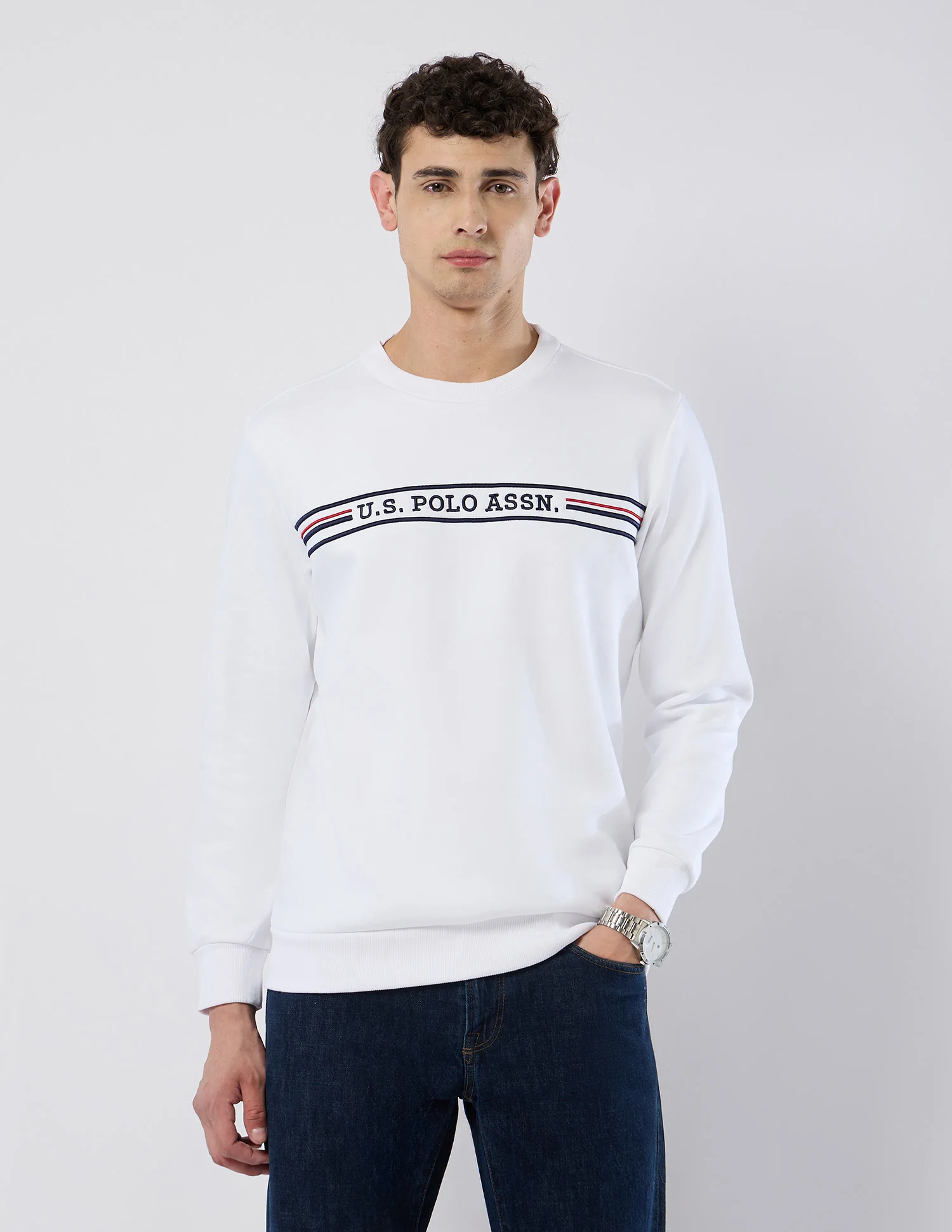 Brand Embroidered Regular Fit Sweatshirt - Image 6