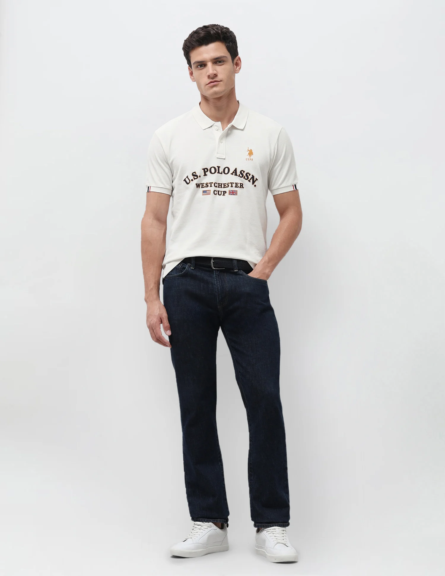Brand Embroidered Slim Fit Polo Shirt - Image 3