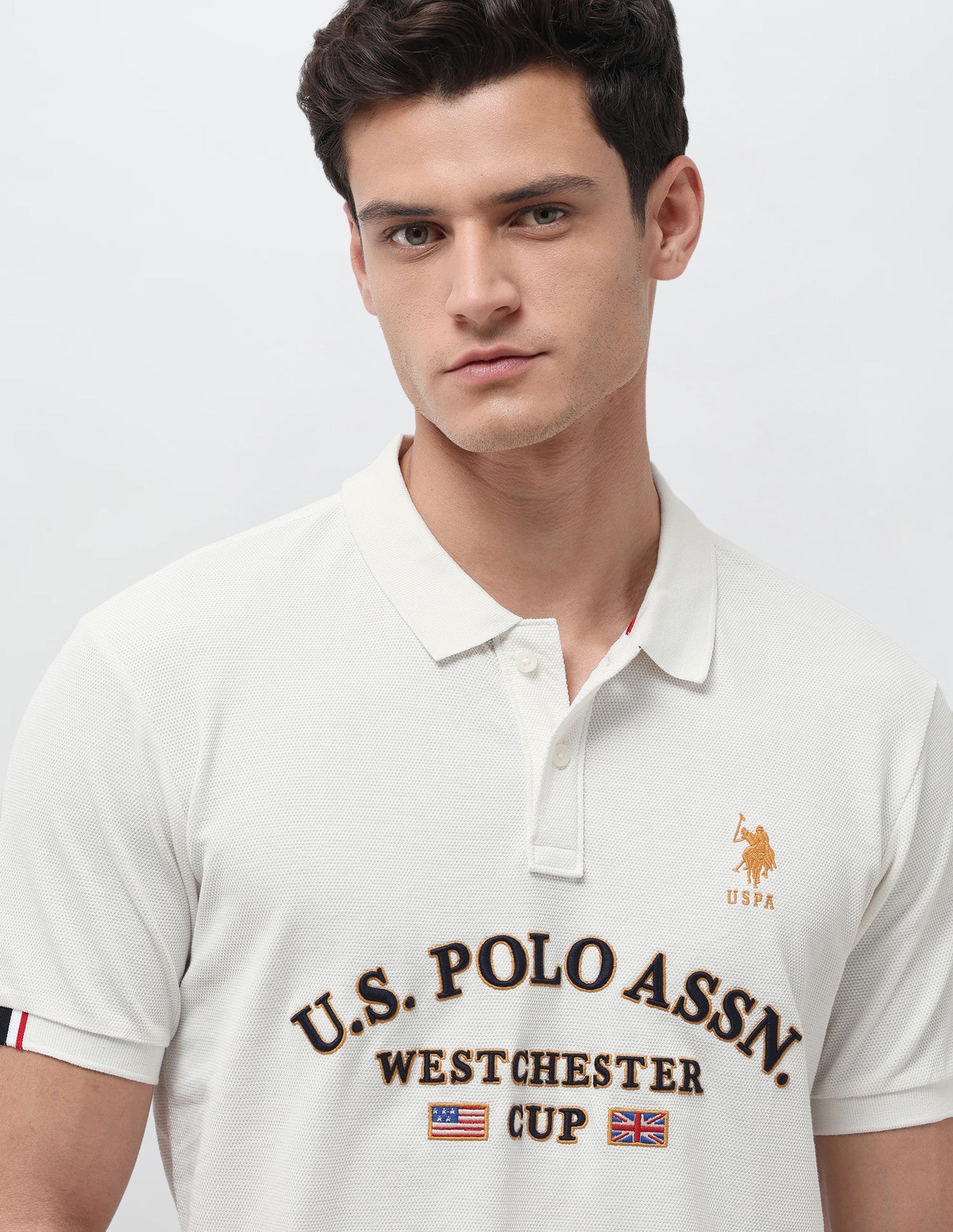 Brand Embroidered Slim Fit Polo Shirt - Image 7