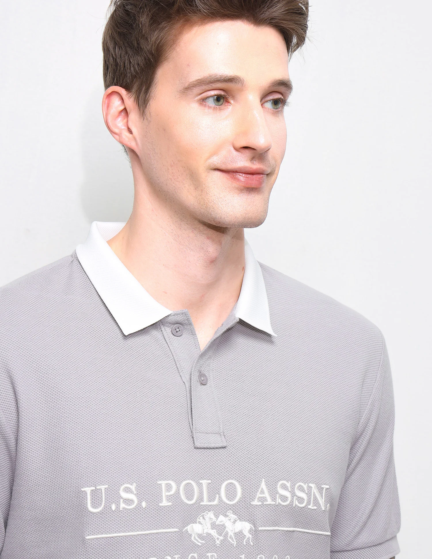 Brand Embroidered Slim Fit Polo Shirt - Image 7