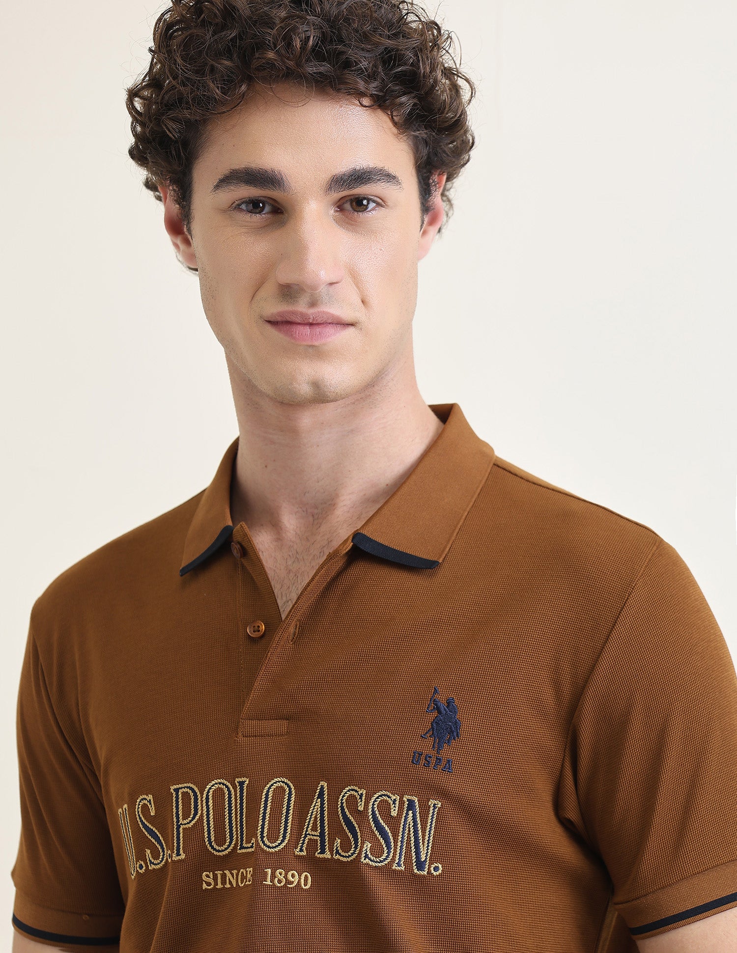 Brand Embroidered Slim Fit Polo Shirt - Image 7