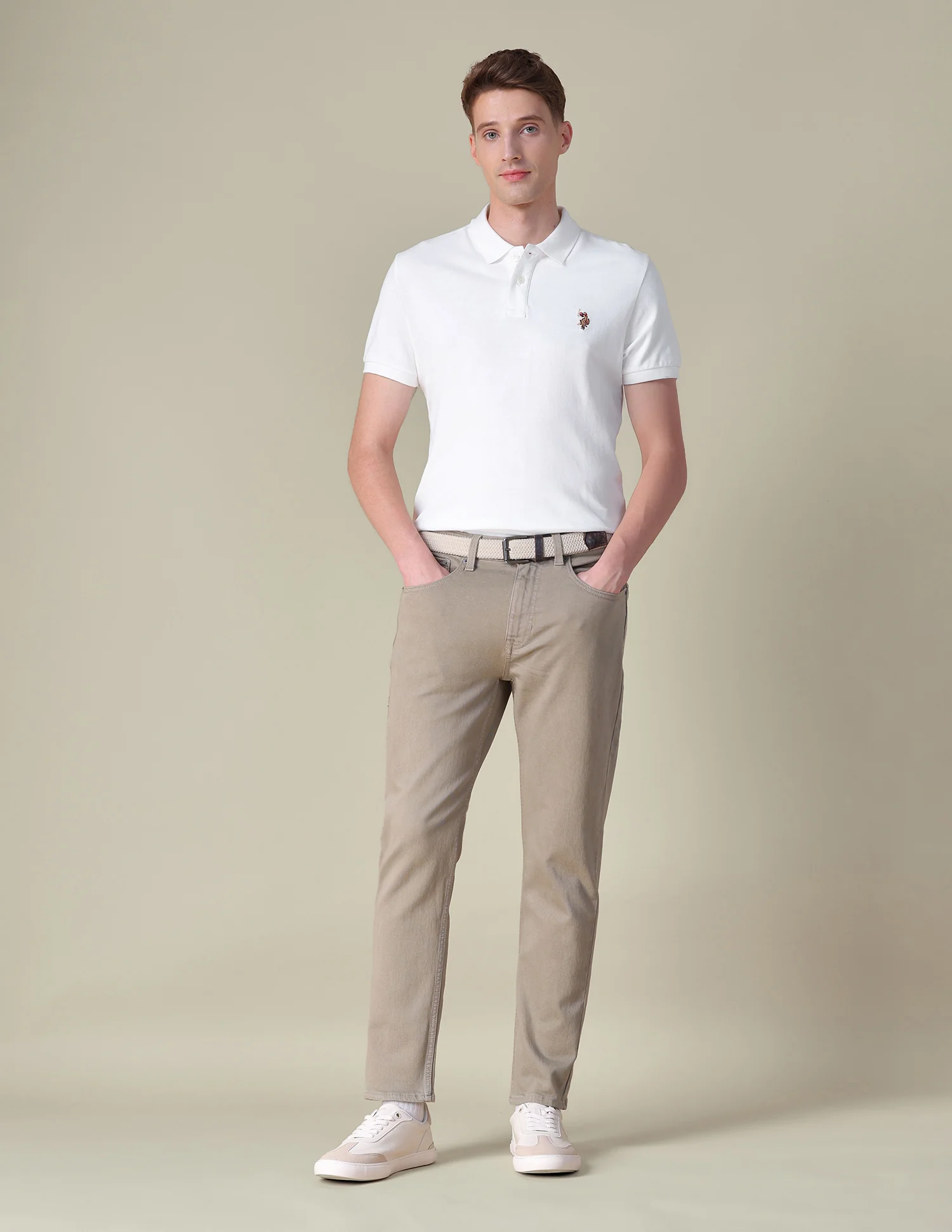 Brand Embroidered Slim Fit Polo Shirt - Image 3