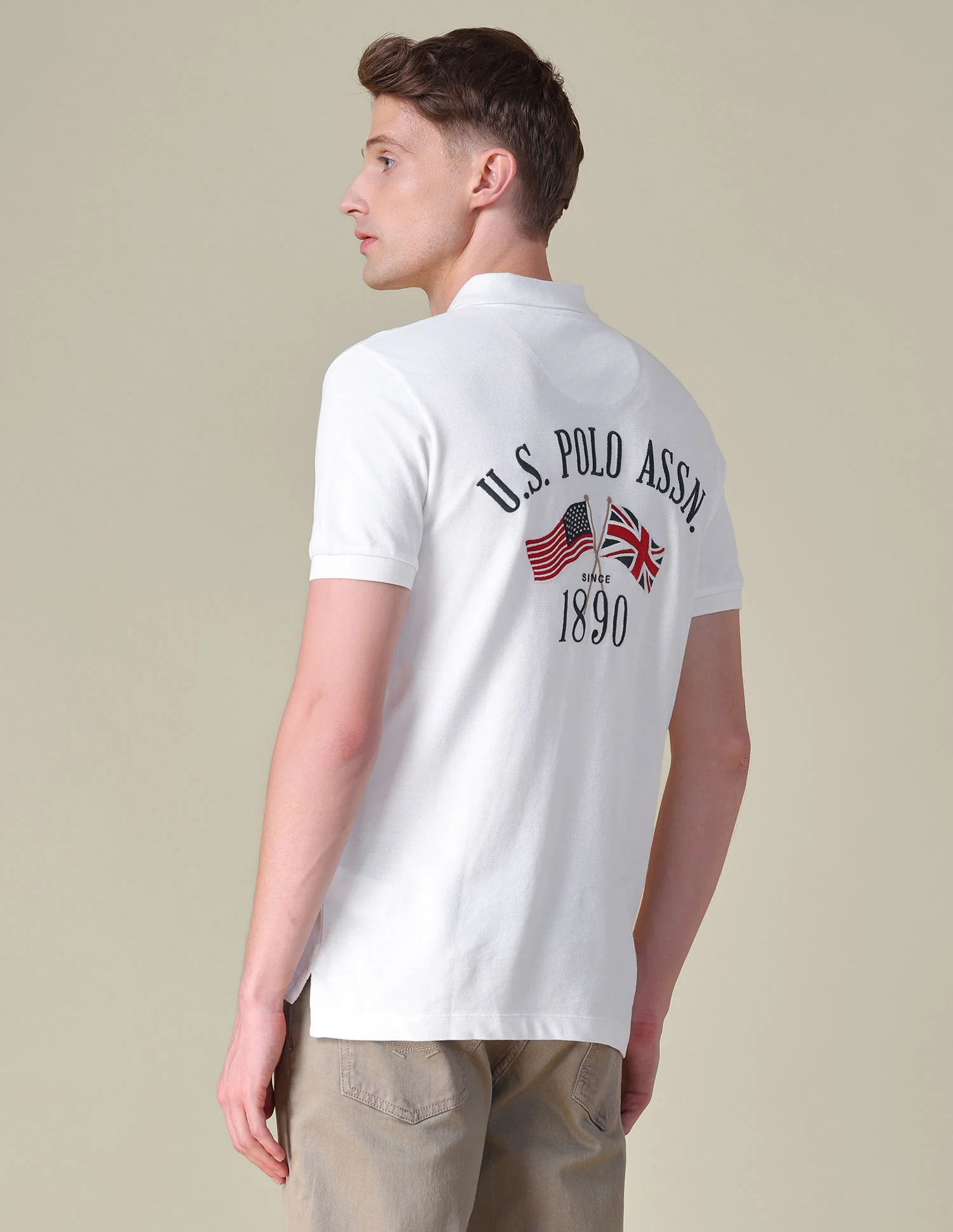 Brand Embroidered Slim Fit Polo Shirt - Image 5