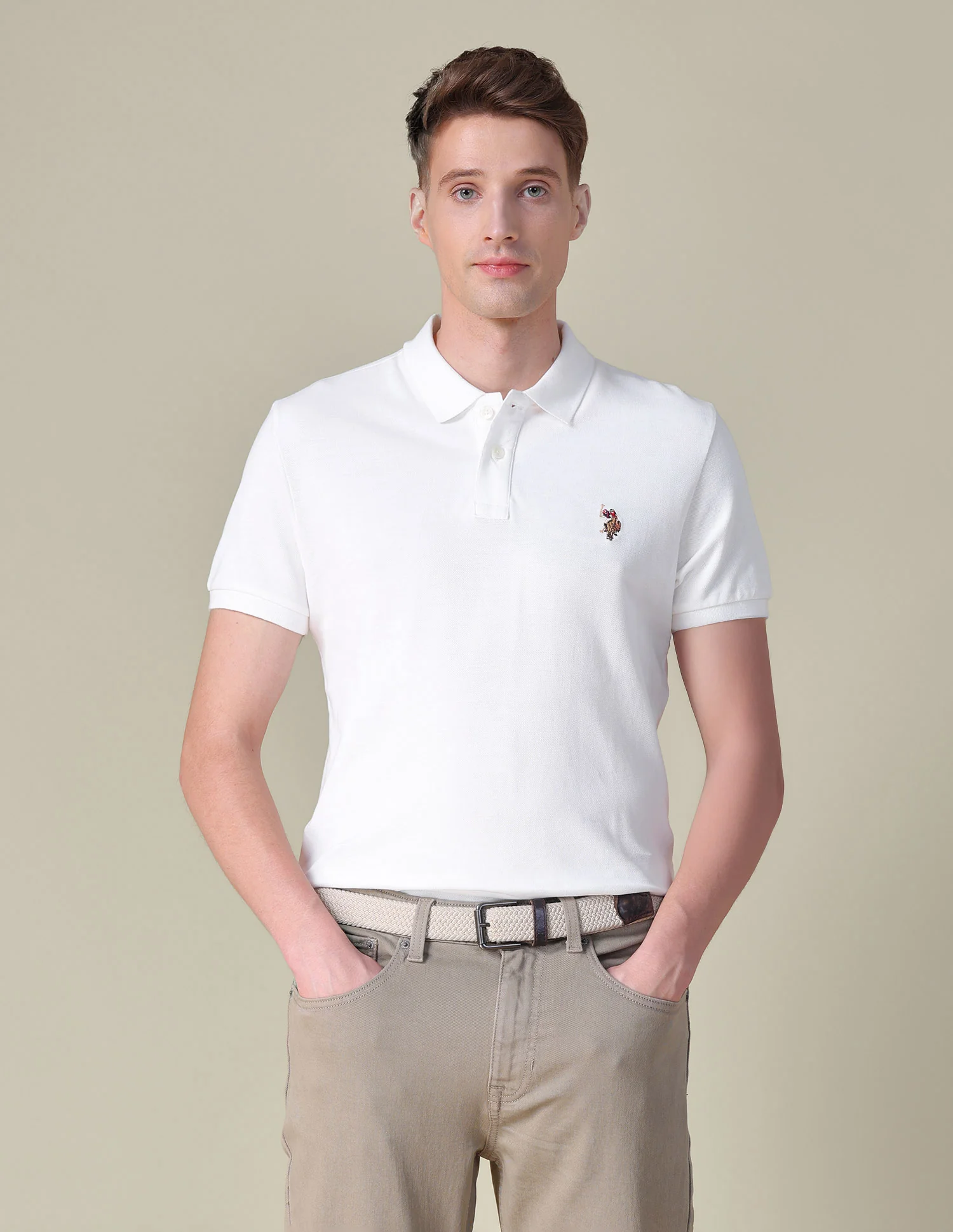 Brand Embroidered Slim Fit Polo Shirt - Image 8