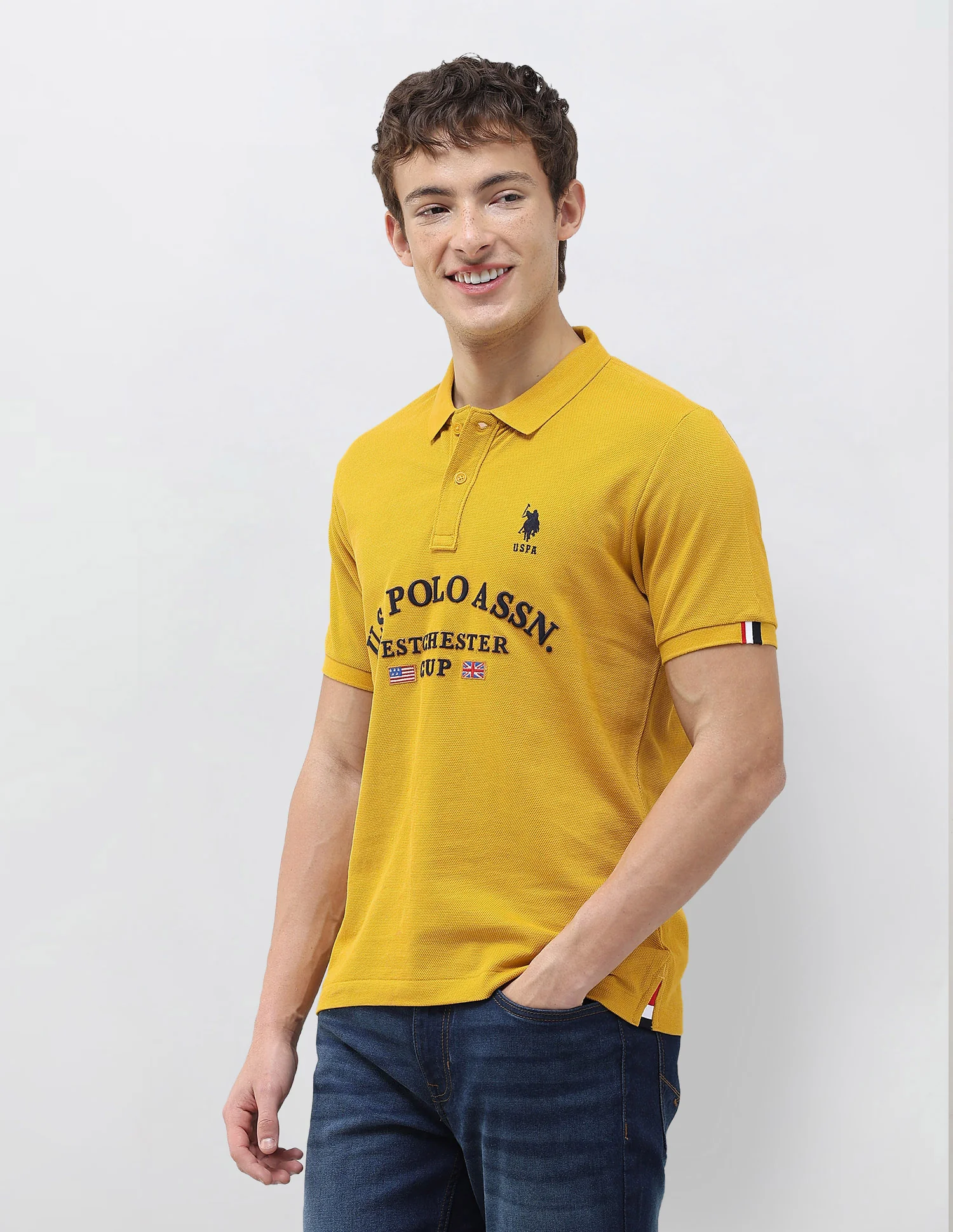 Brand Embroidered Slim Fit Polo Shirt - Image 4
