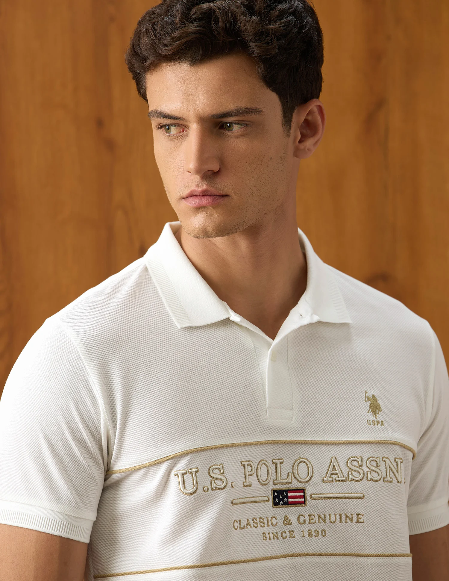 Brand Embroidered Slim Fit Polo Shirt - Image 7