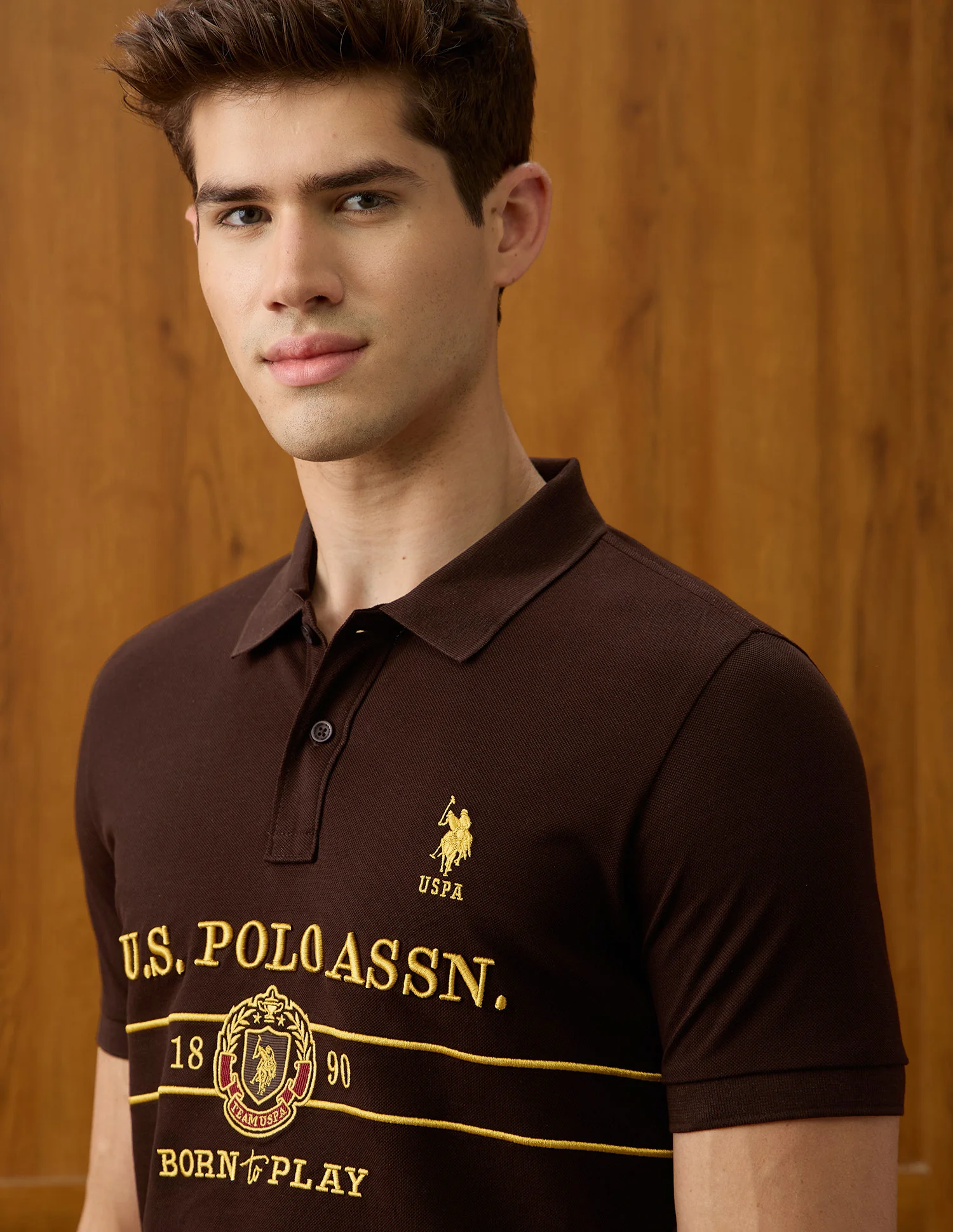 Brand Embroidered Slim Fit Polo Shirt - Image 7
