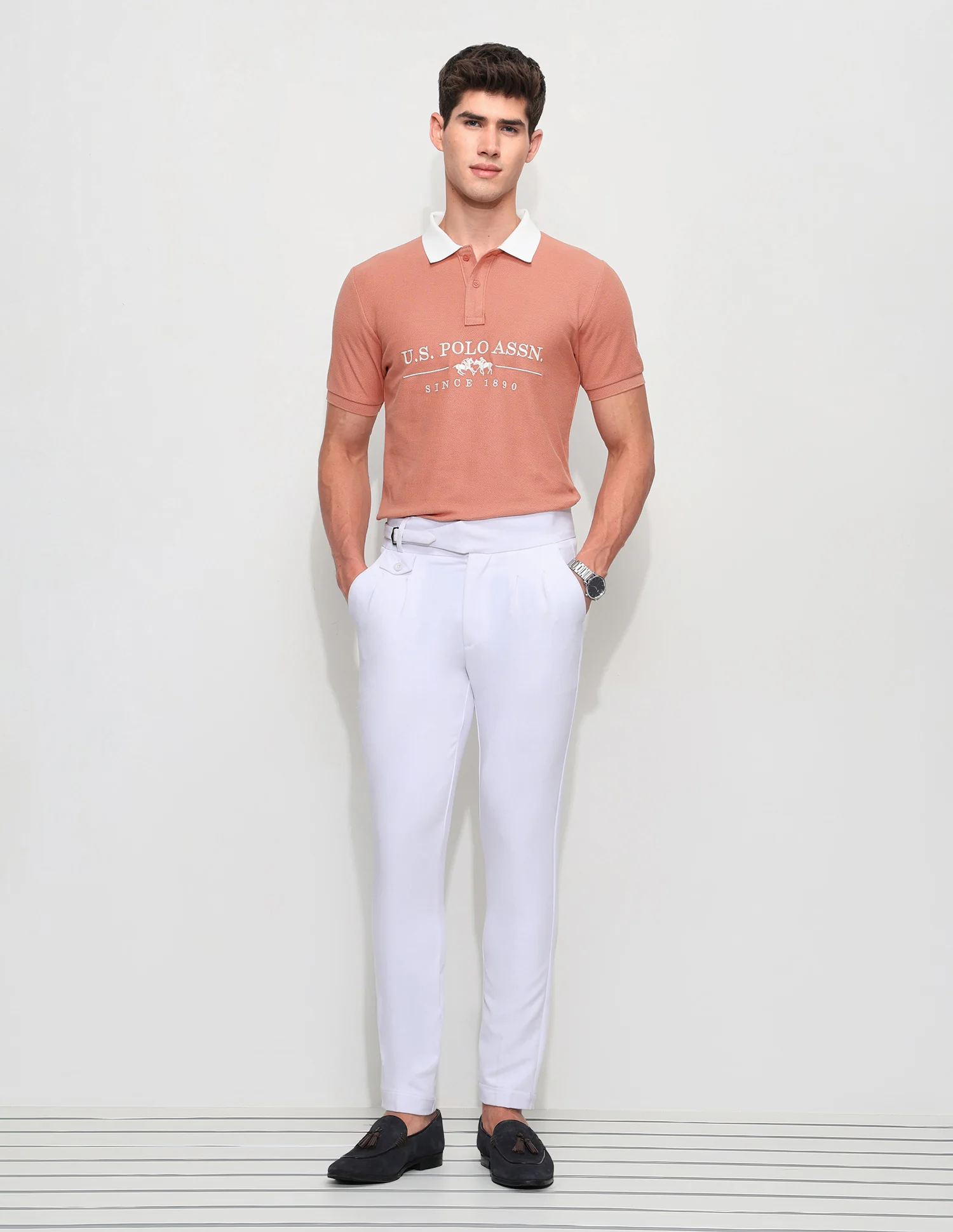 Brand Embroidered Slim Fit Polo Shirt - Image 3