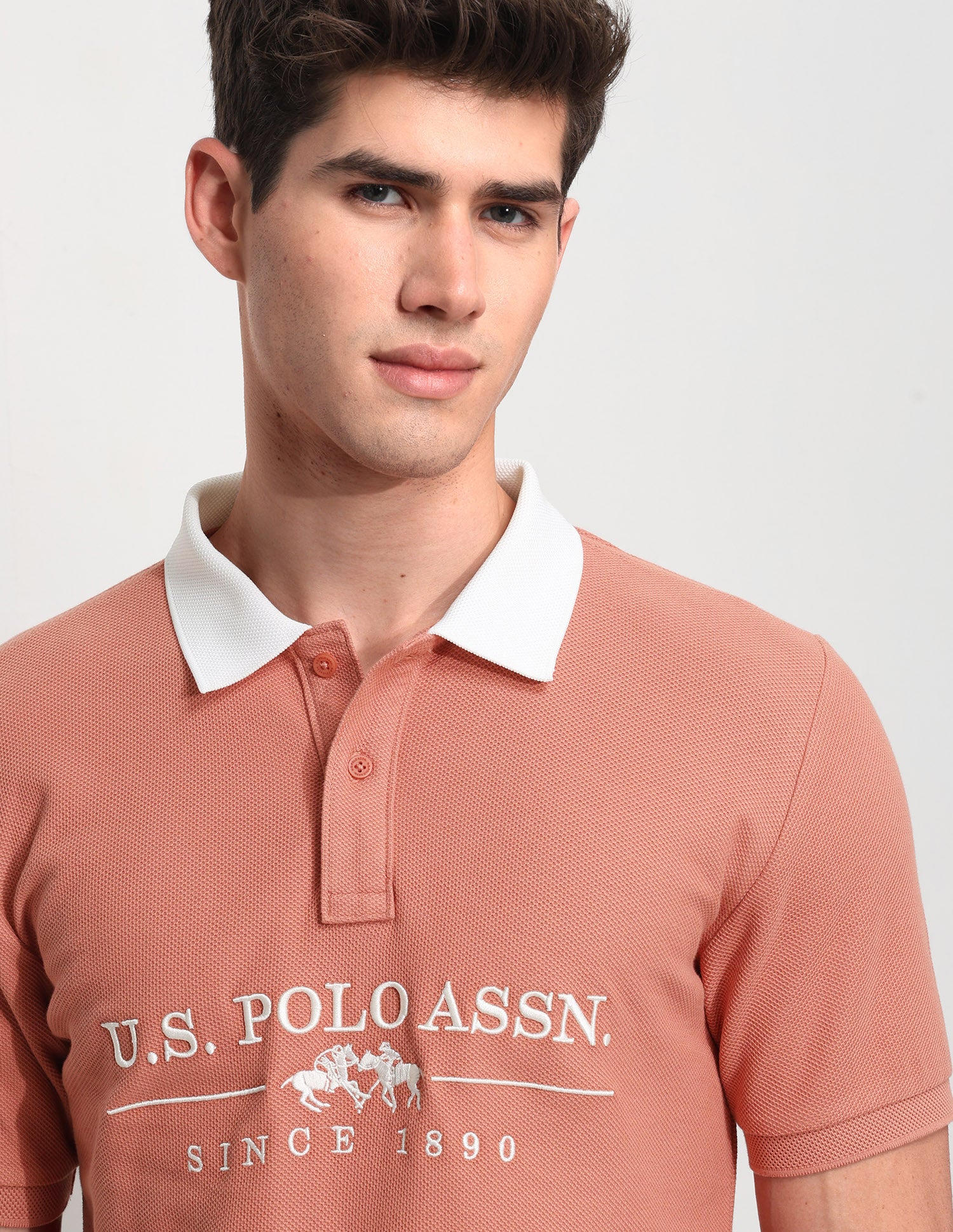 Brand Embroidered Slim Fit Polo Shirt - Image 7
