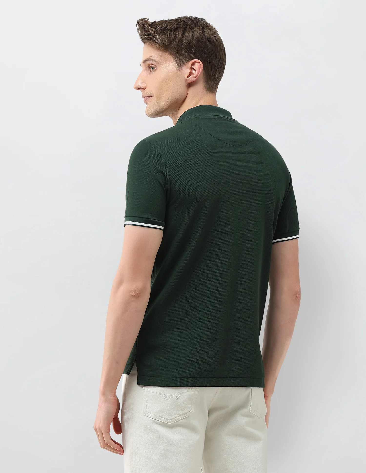 Brand Embroidered Slim Fit Polo Shirt - Image 5