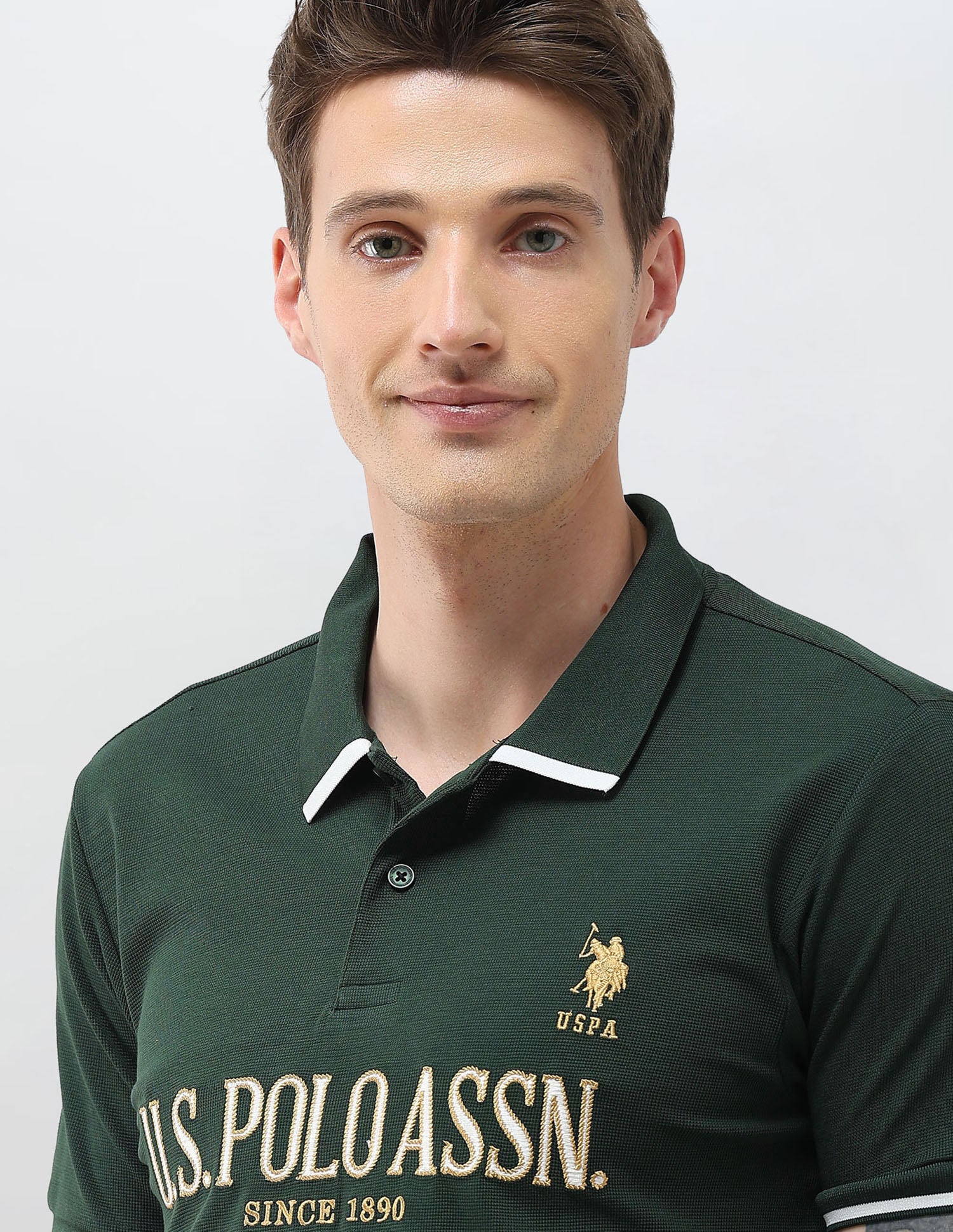 Brand Embroidered Slim Fit Polo Shirt - Image 7