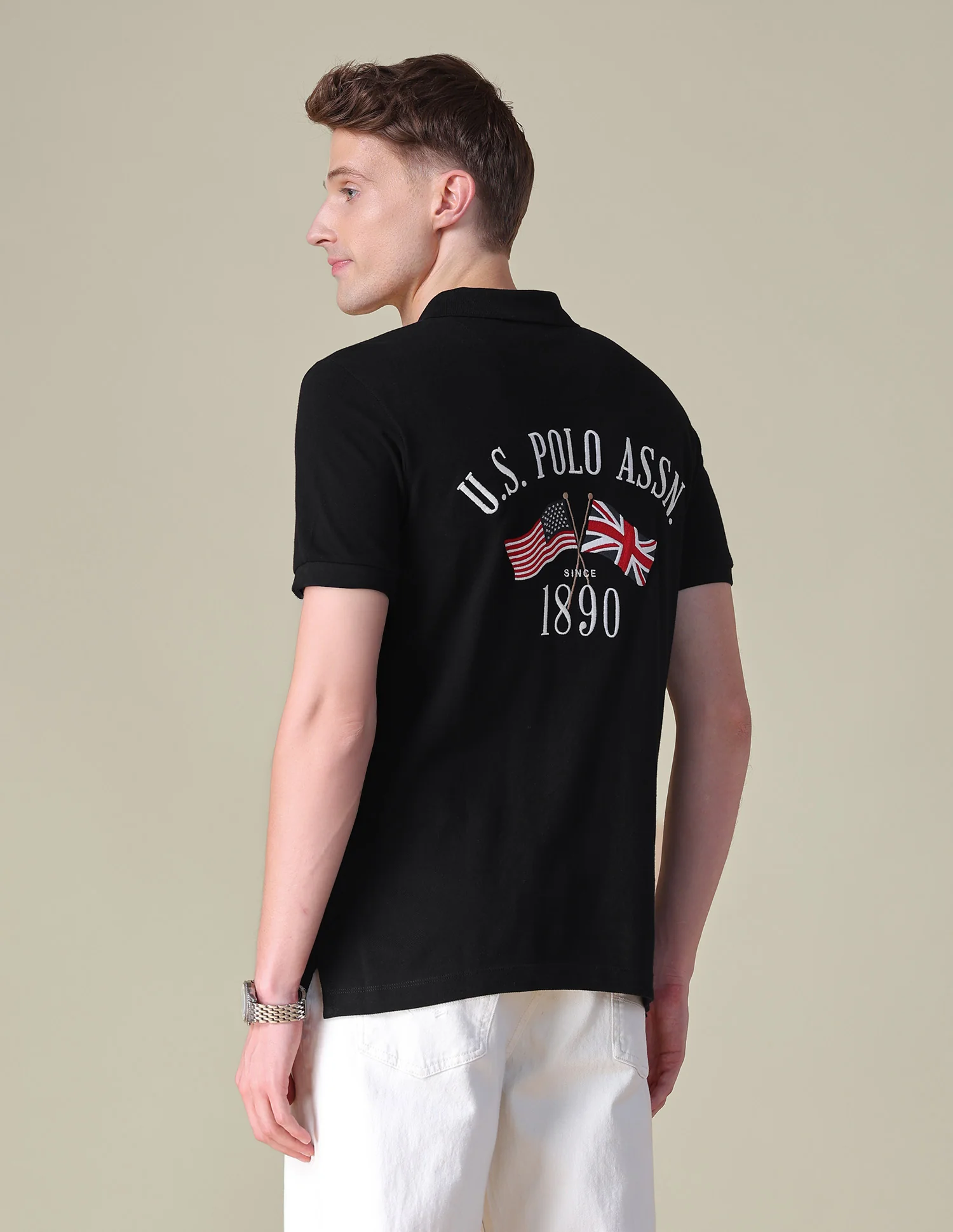 Brand Embroidered Slim Fit Polo Shirt - Image 5