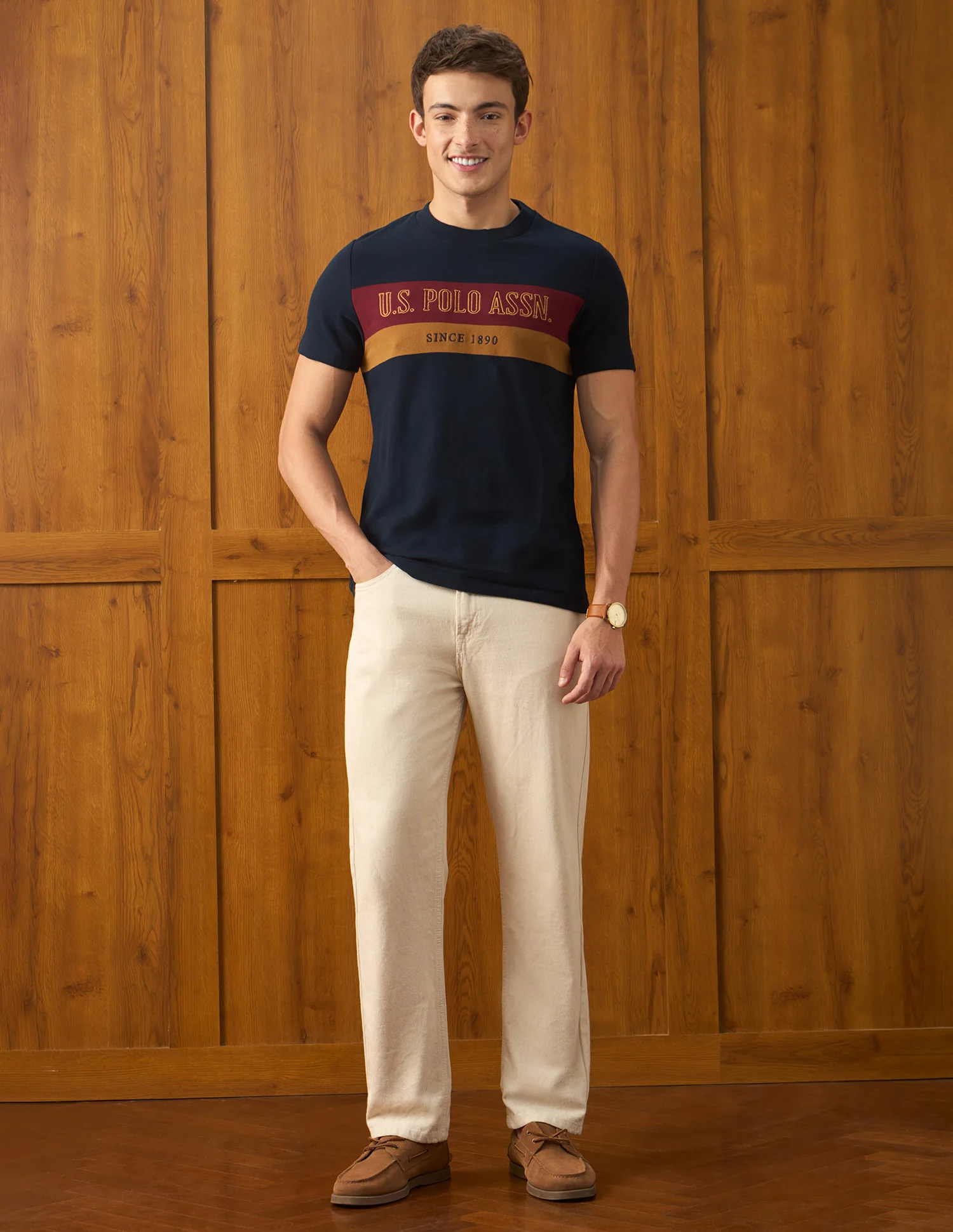 Brand Embroidered Slim Fit T-Shirt - Image 3