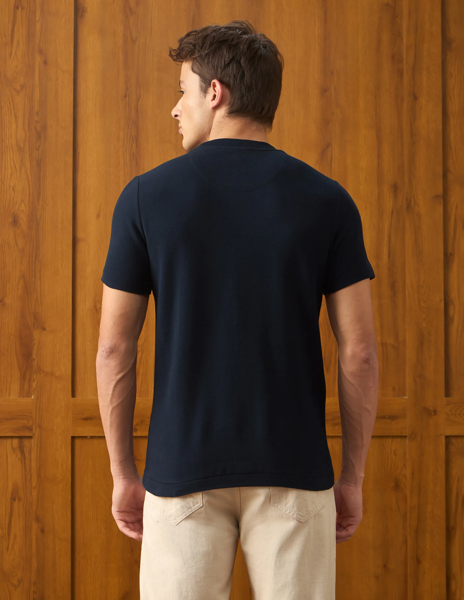 Brand Embroidered Slim Fit T-Shirt - Image 5