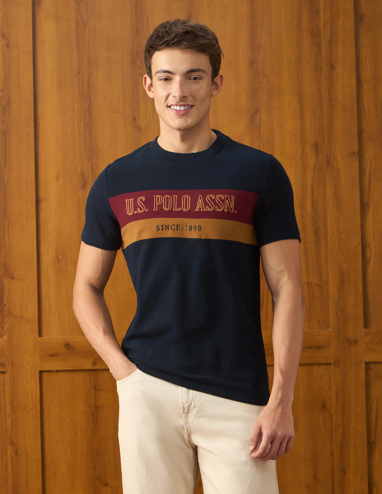 Brand Embroidered Slim Fit T-Shirt - Image 6