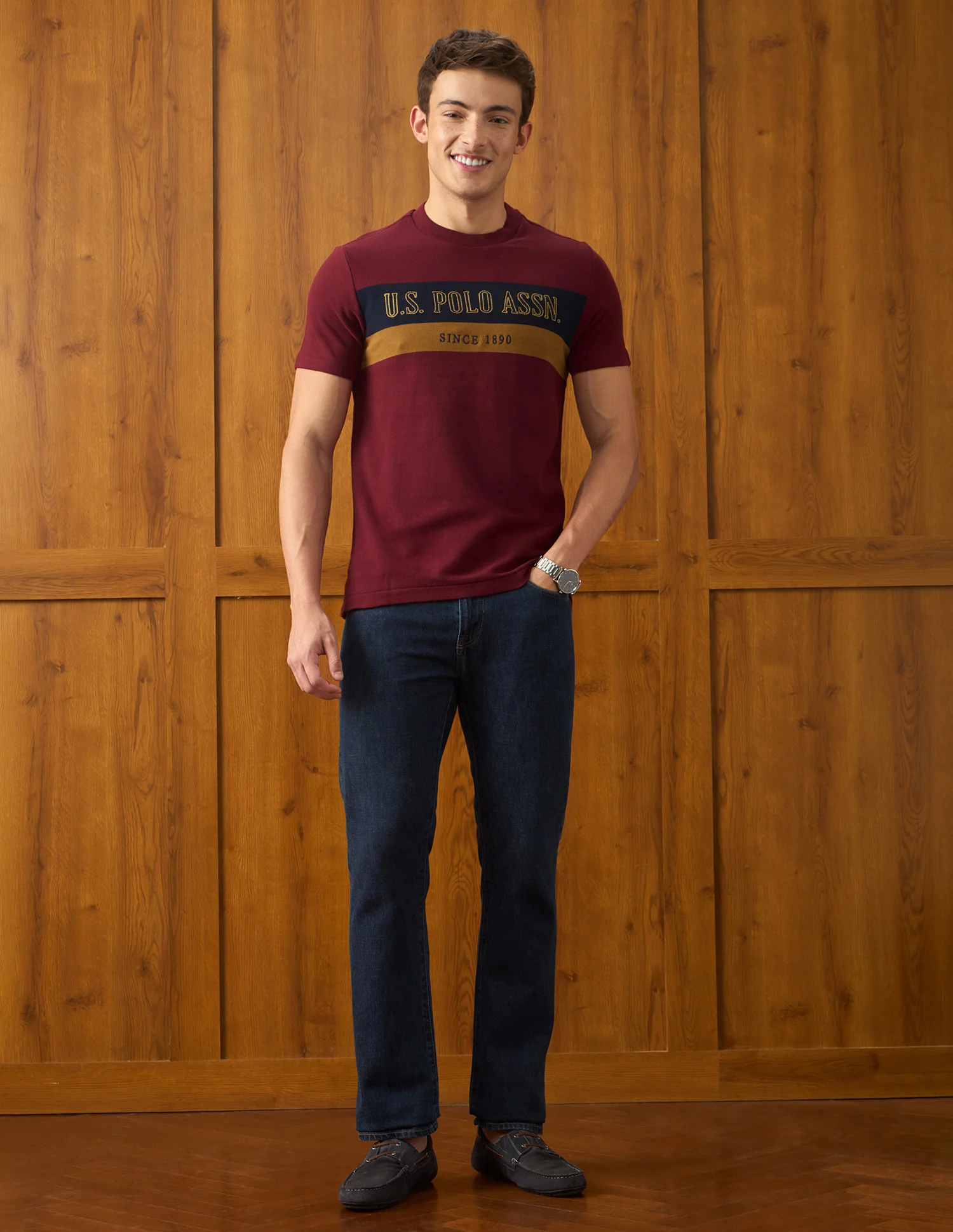 Brand Embroidered Slim Fit T-Shirt - Image 3