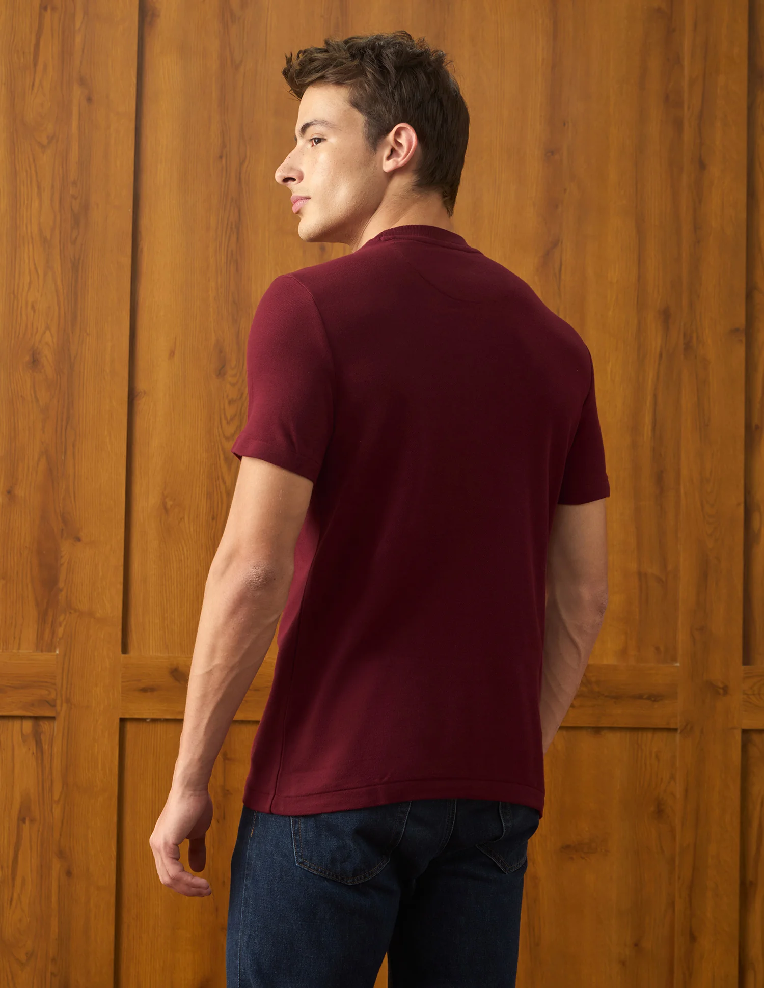 Brand Embroidered Slim Fit T-Shirt - Image 5