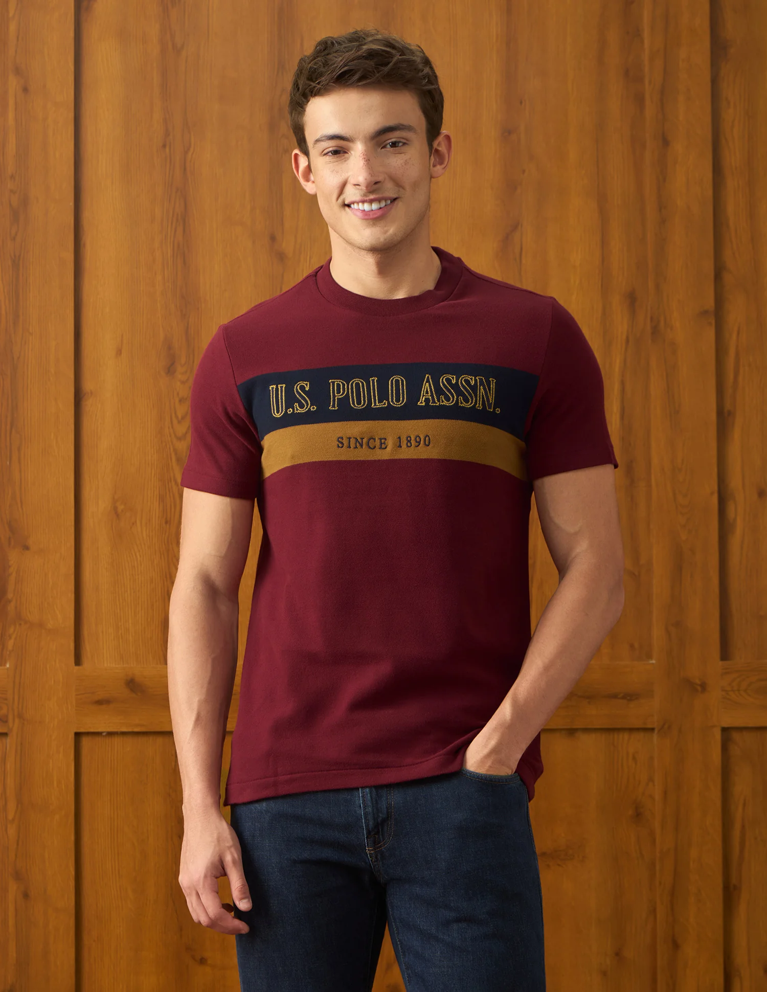 Brand Embroidered Slim Fit T-Shirt - Image 6