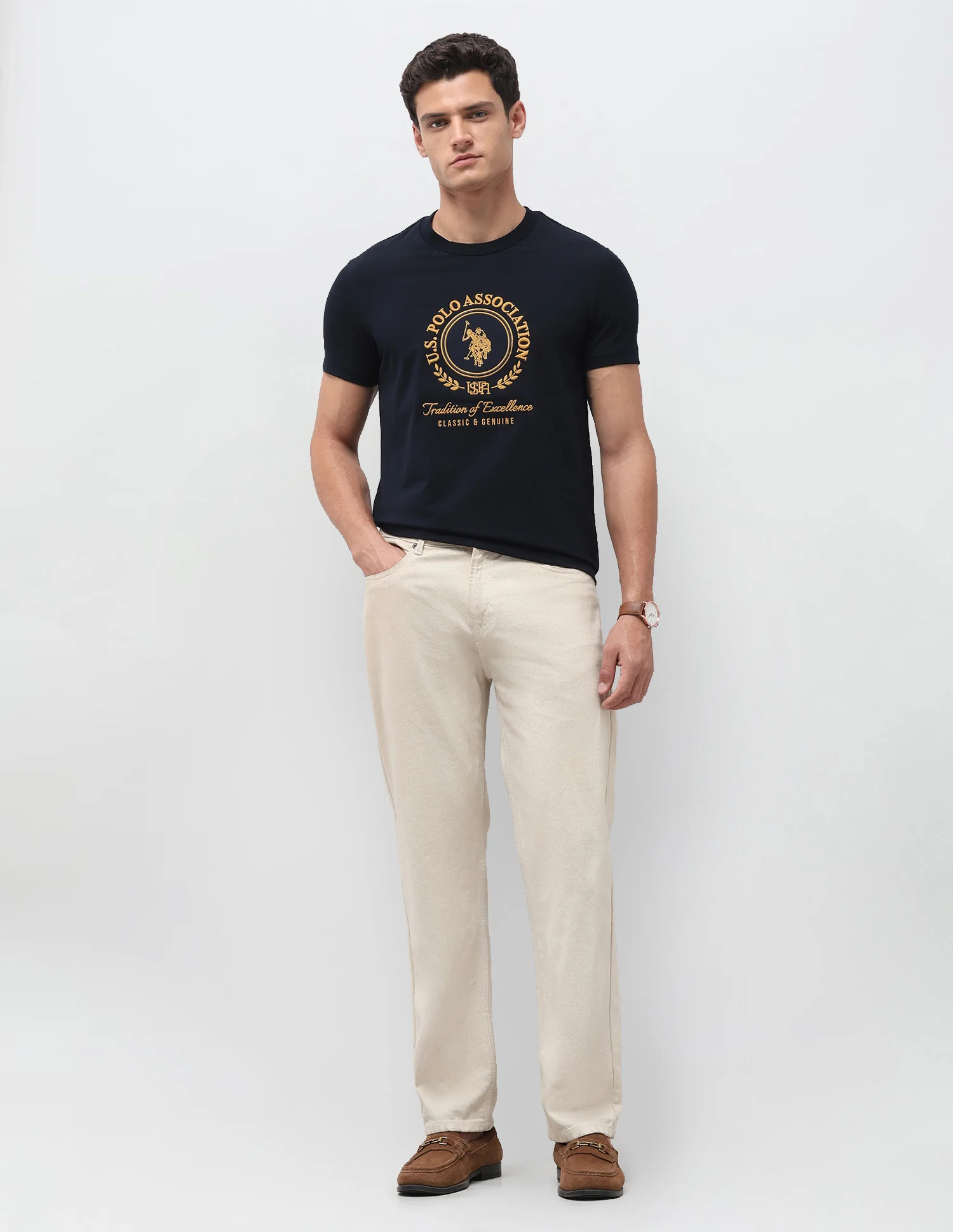 Brand Embroidered Slim Fit T-Shirt - Image 3