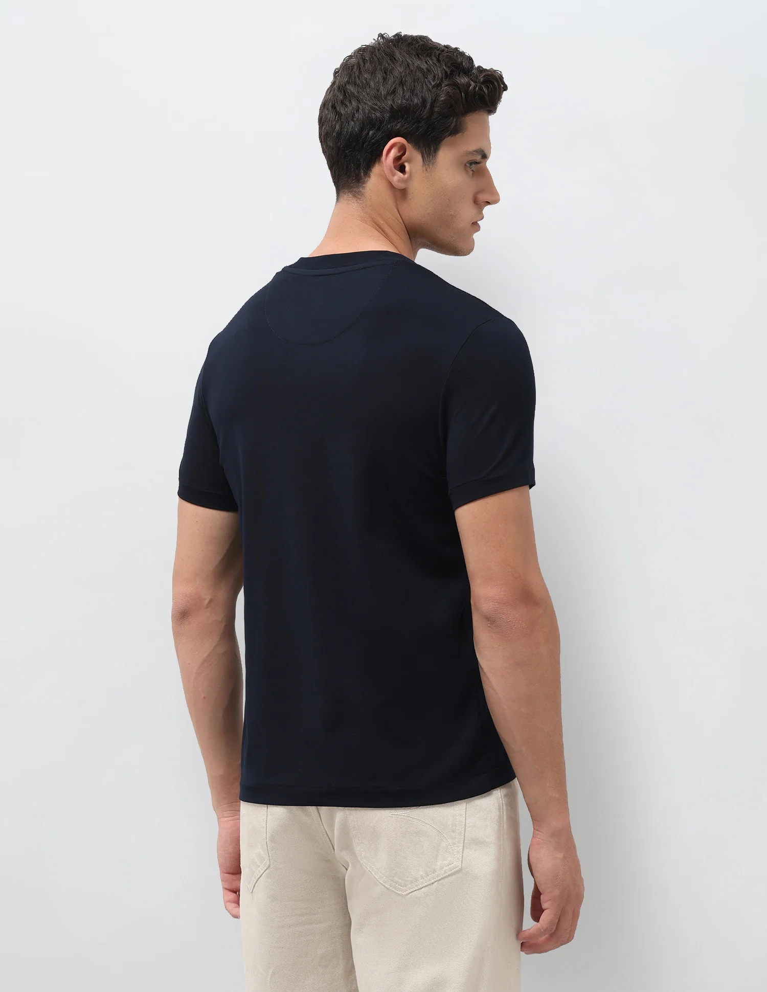 Brand Embroidered Slim Fit T-Shirt - Image 5