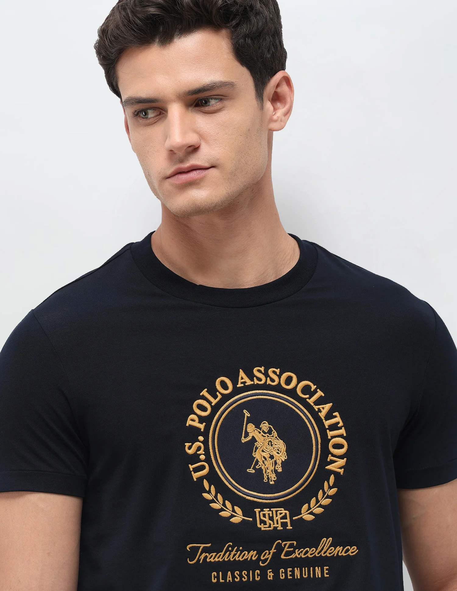 Brand Embroidered Slim Fit T-Shirt - Image 7