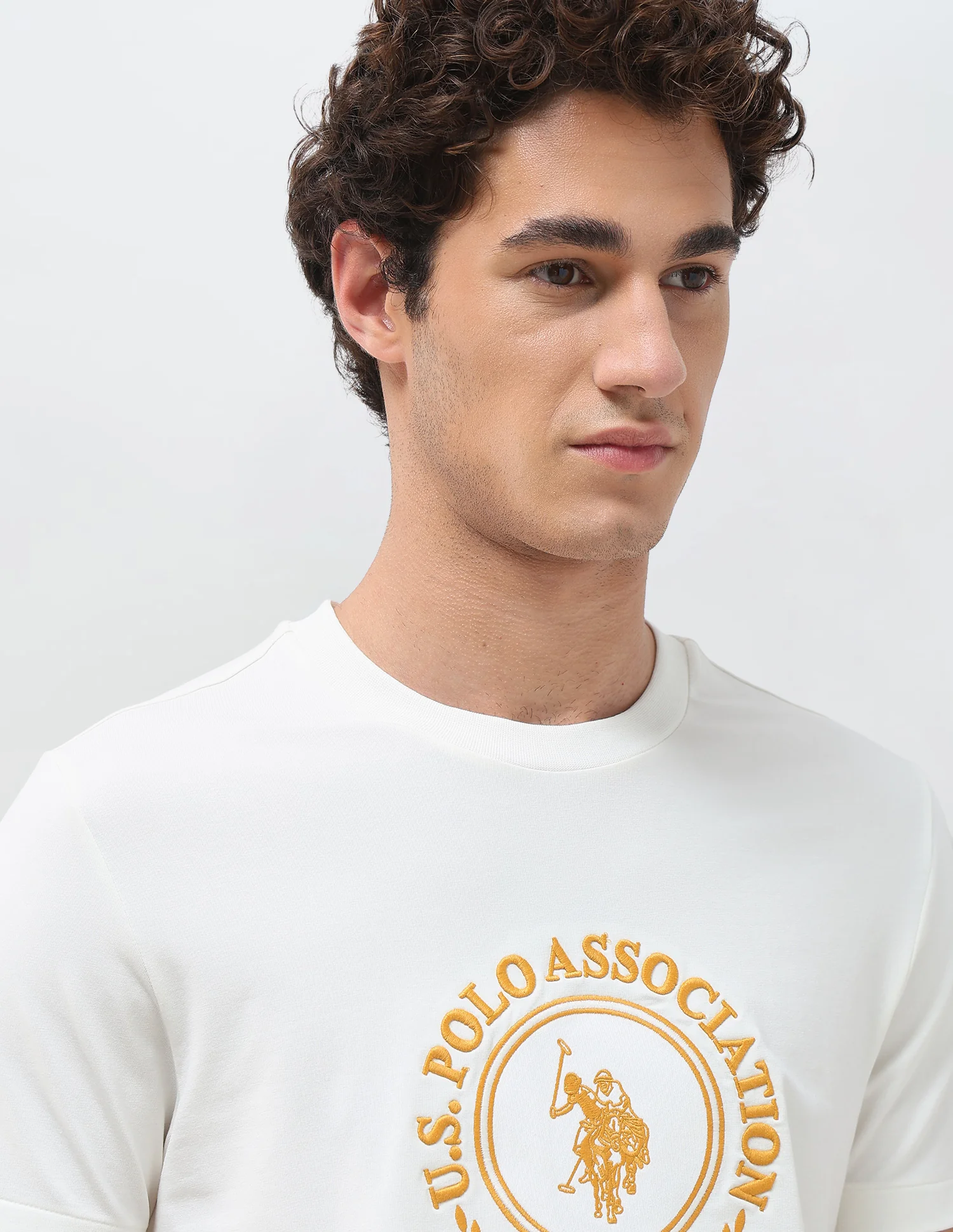 Brand Embroidered Slim Fit T-Shirt - Image 7