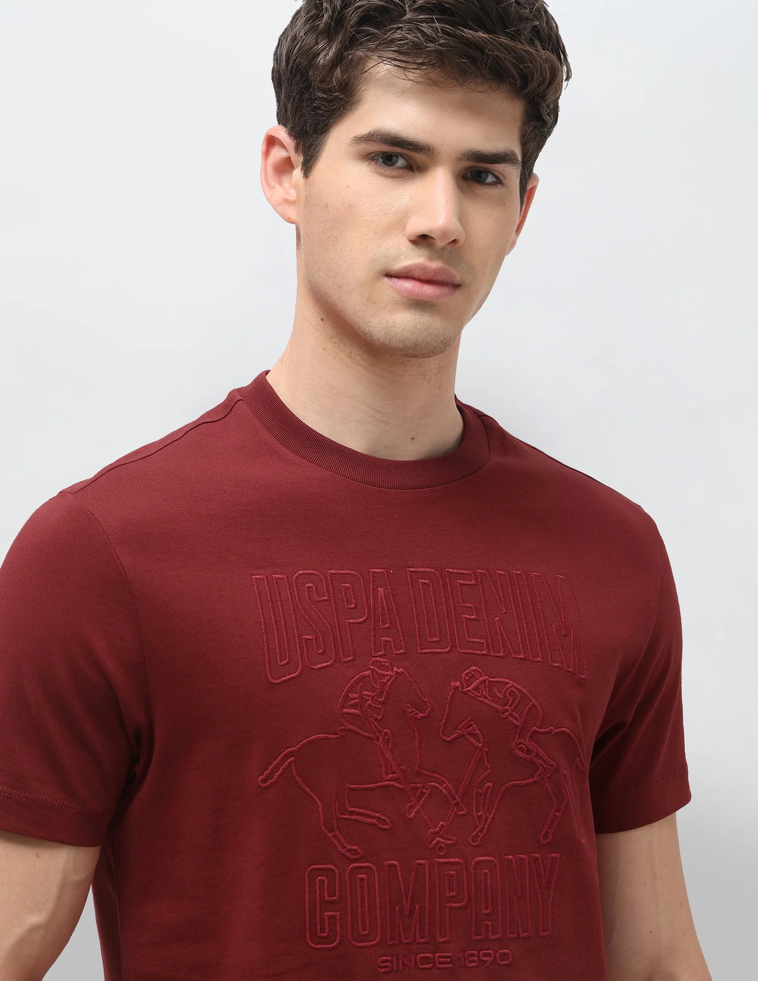 Brand Embroidered Slim Fit T-Shirt - Image 7